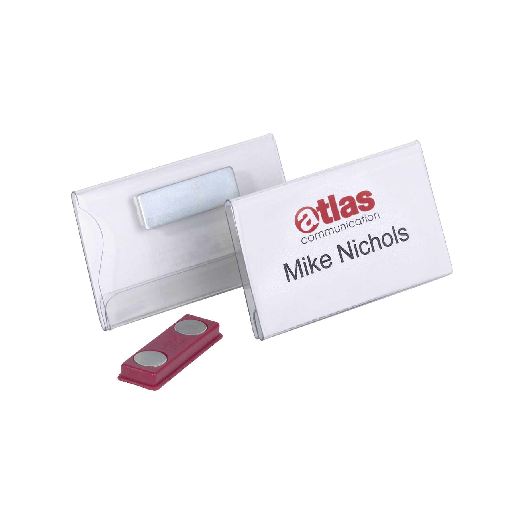 Namensschild mit Magnet