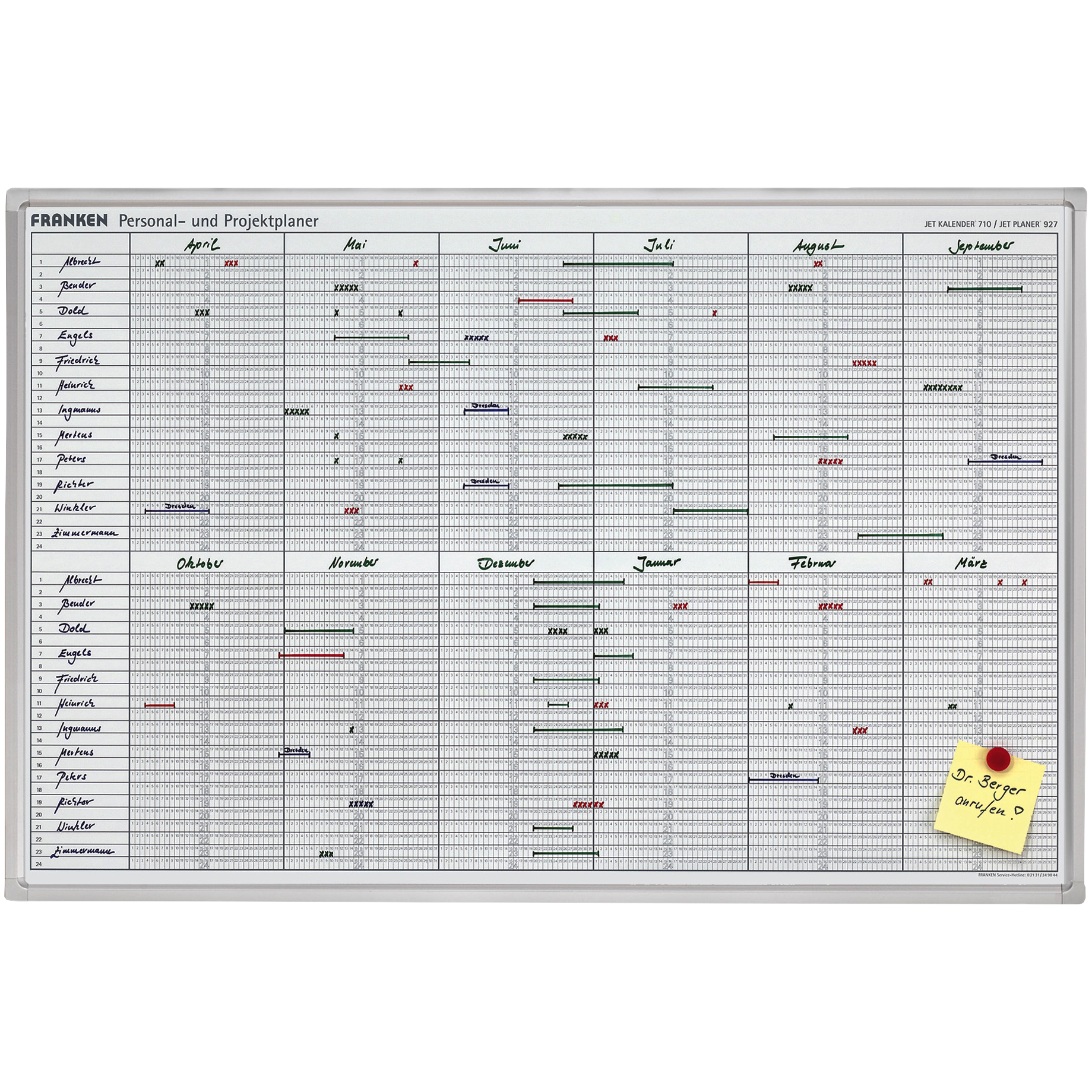 Planungstafel JetKalender
