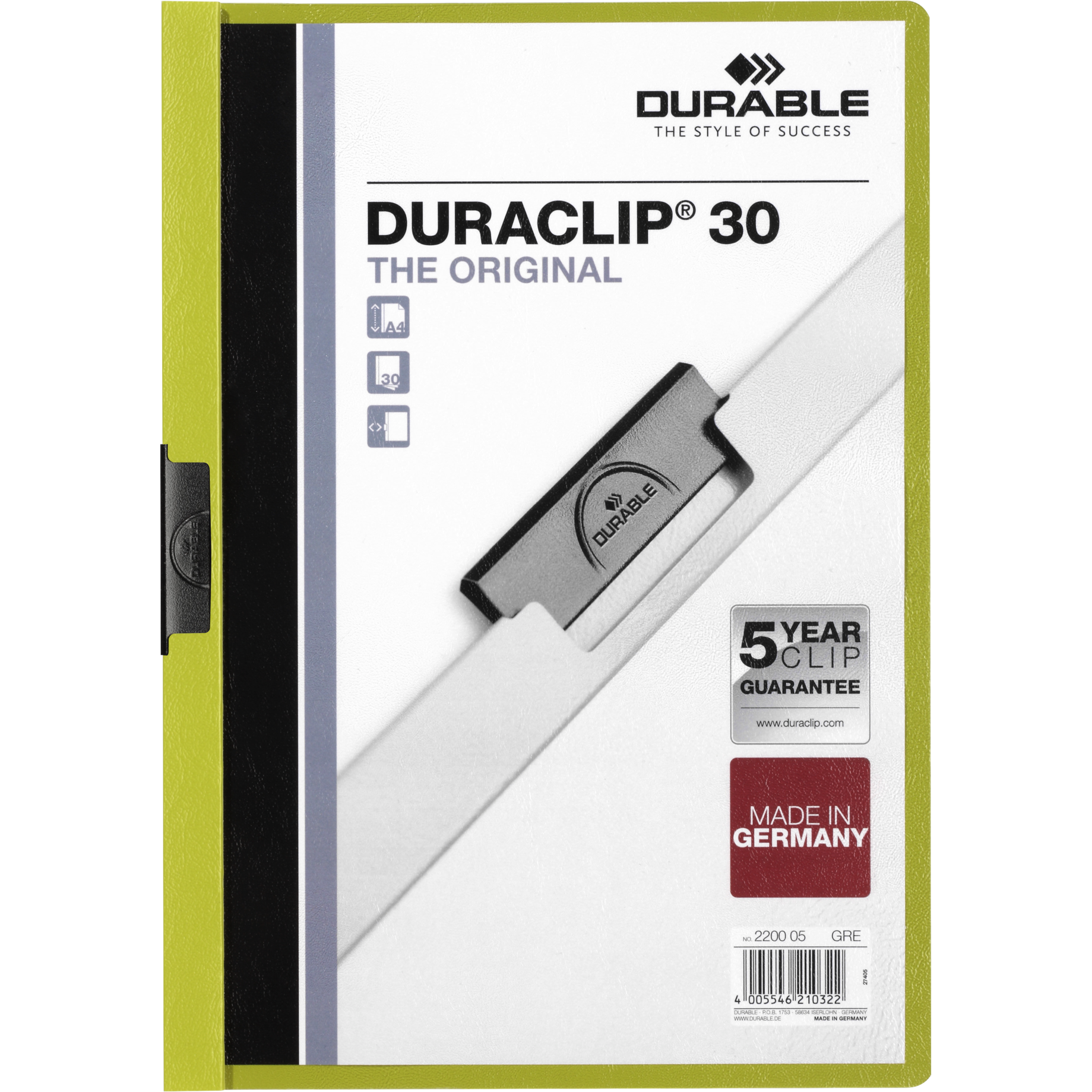Klemm-Mappe DURACLIP® 30