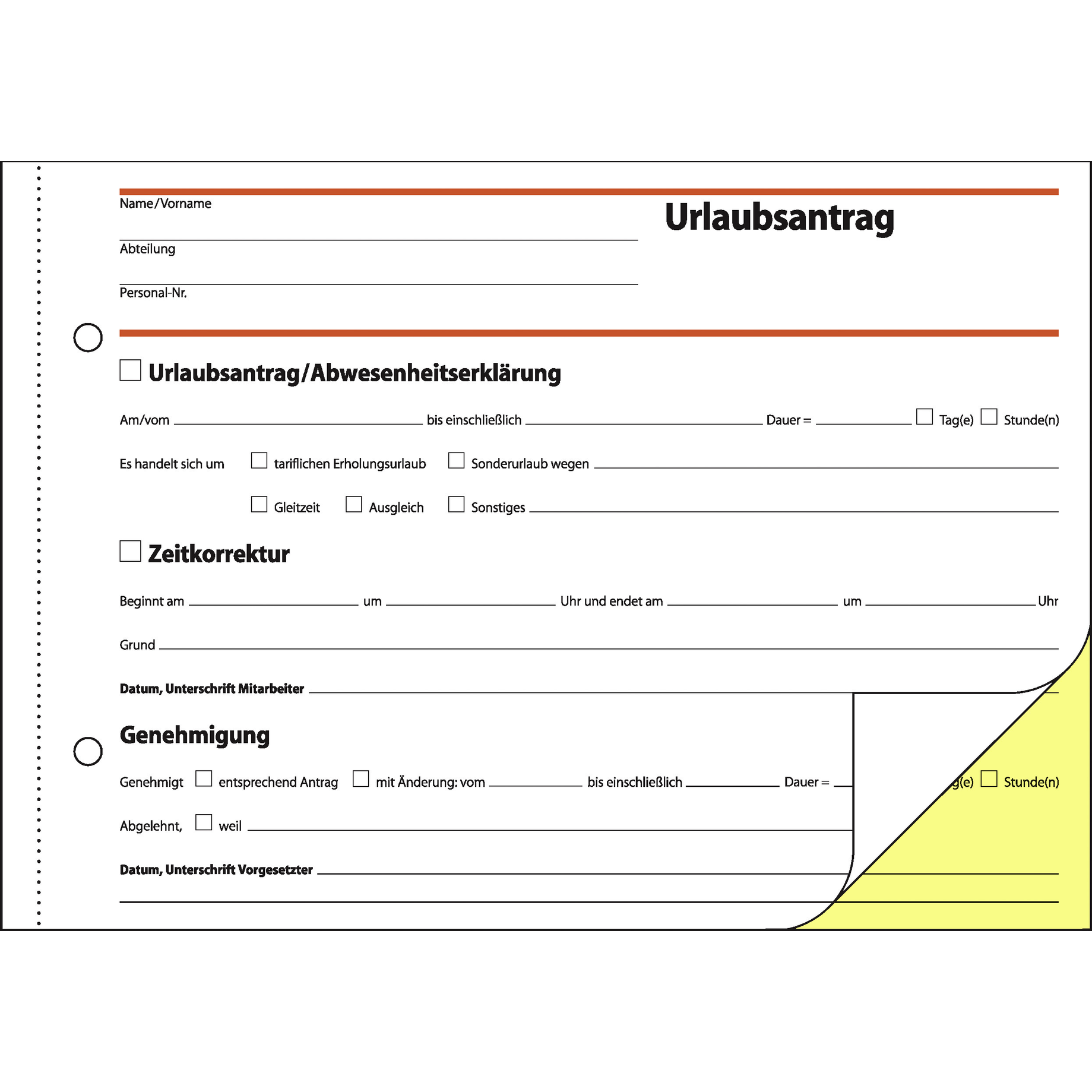 Urlaubsantrag