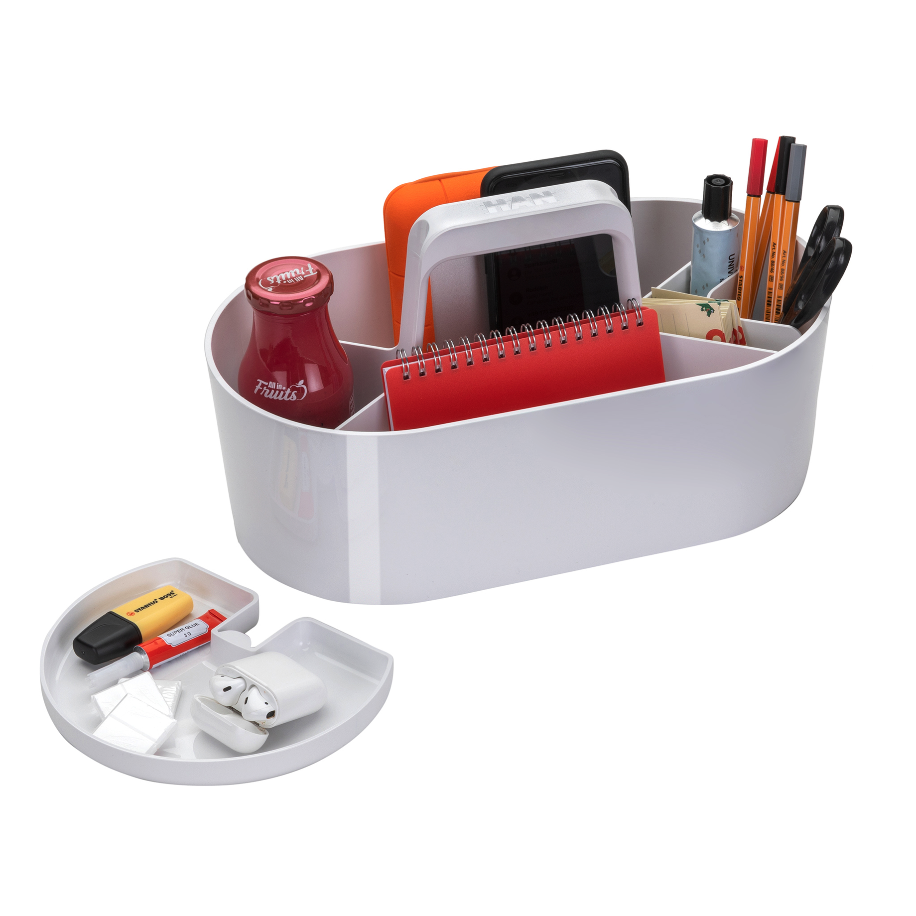 Toolbox LOFT mit herausnehmbarer Ablageschale und Tragegriff
