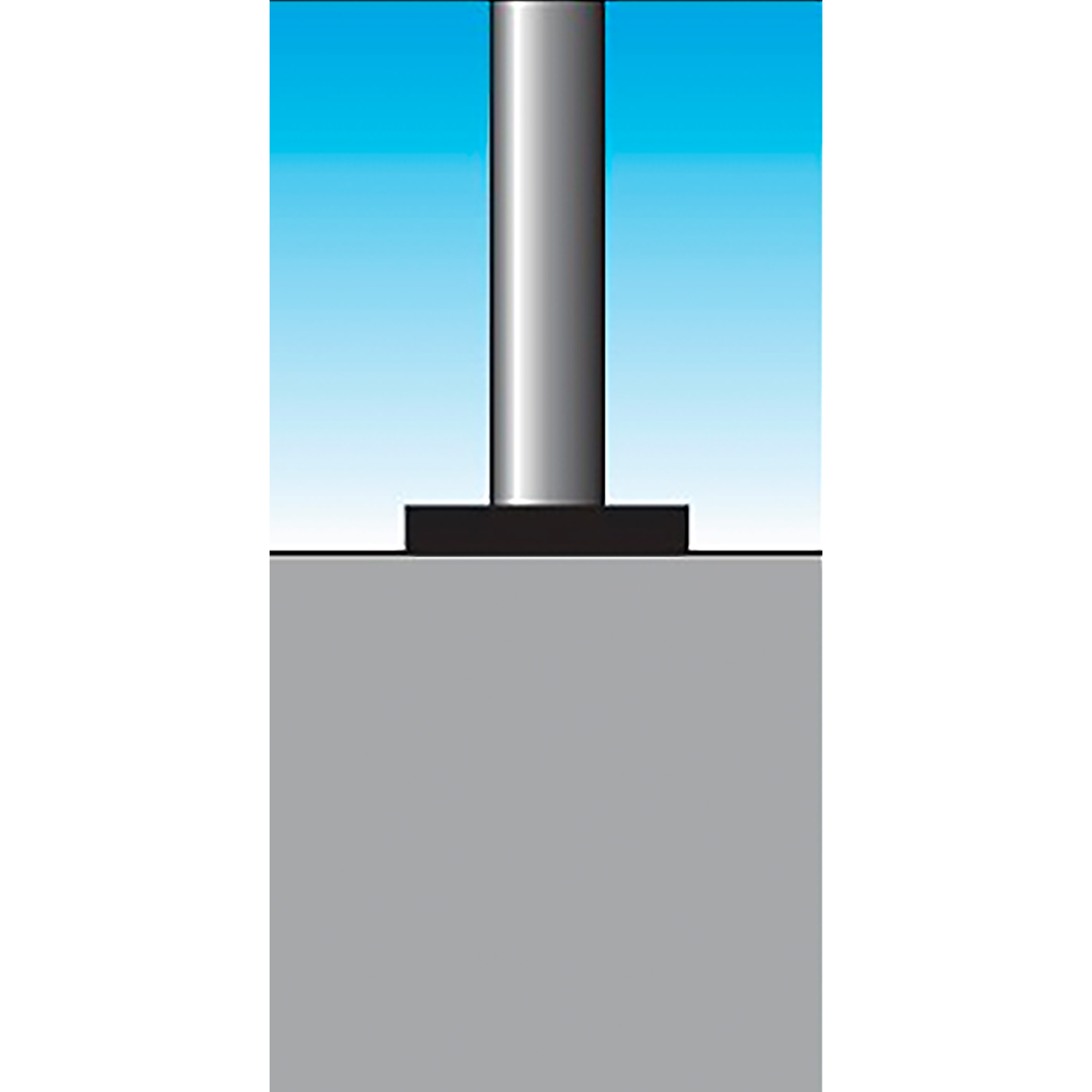 Sperrpfosten zum Aufdübeln