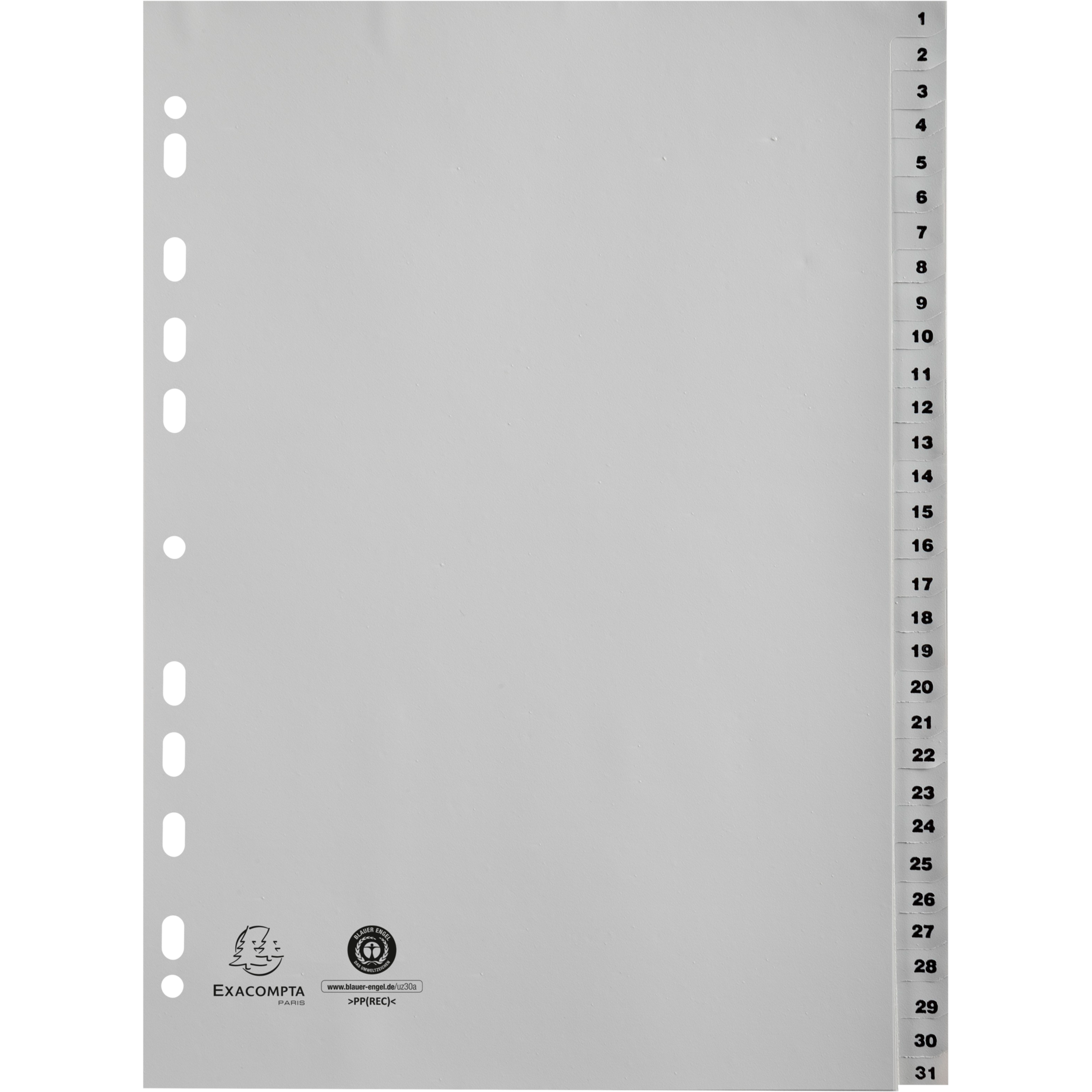 Zahlenregister, Recycling-Kunststoff