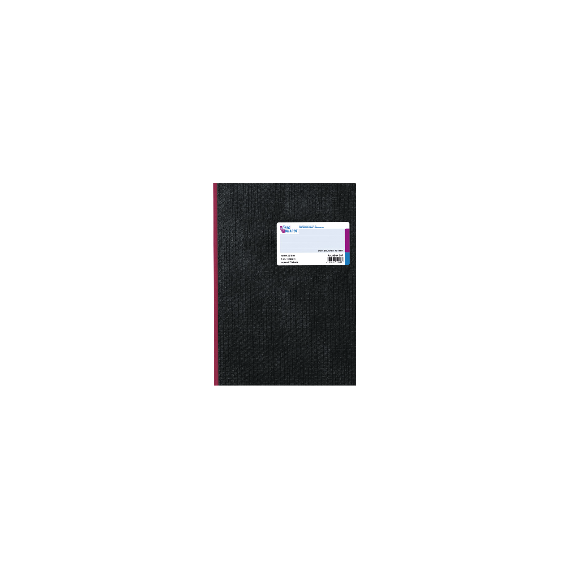 Geschäftsbuch DIN A4, Hartpappe steif broschiert