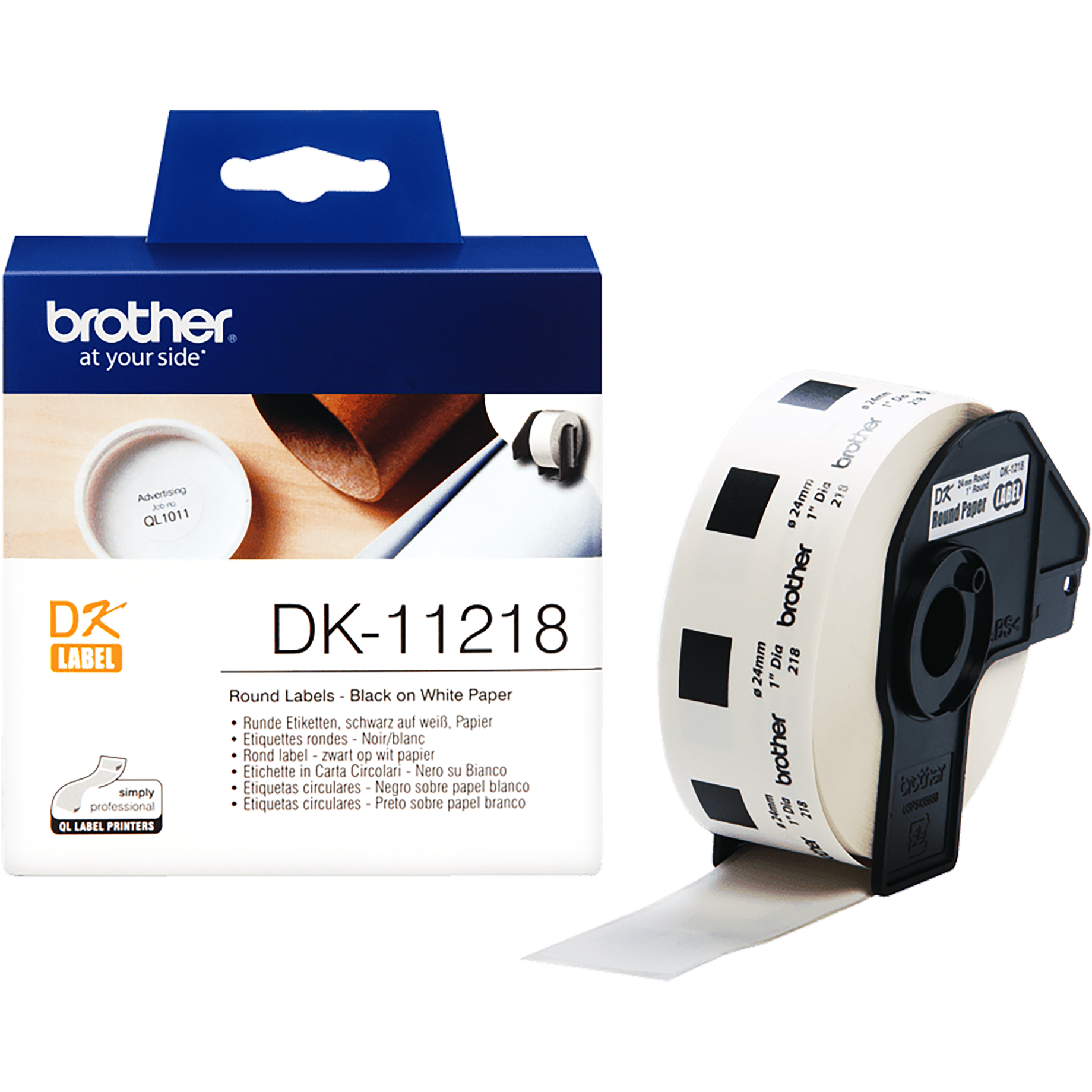 DK-Rundetikett für QL-Etikettendrucker