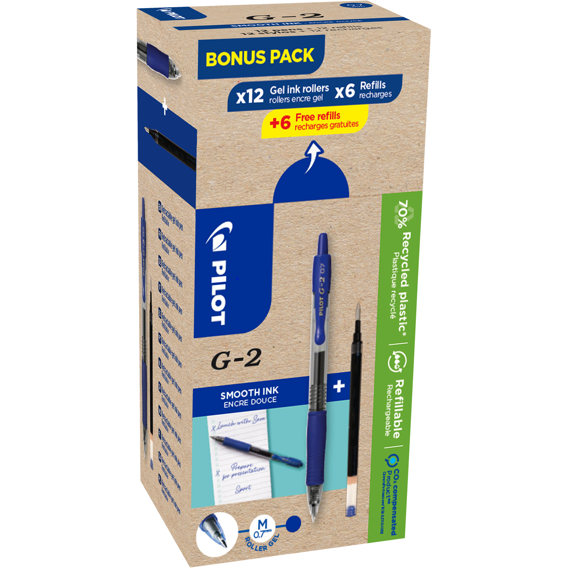 Gelschreiber G2-7 & Minen Bonuspack 12+12