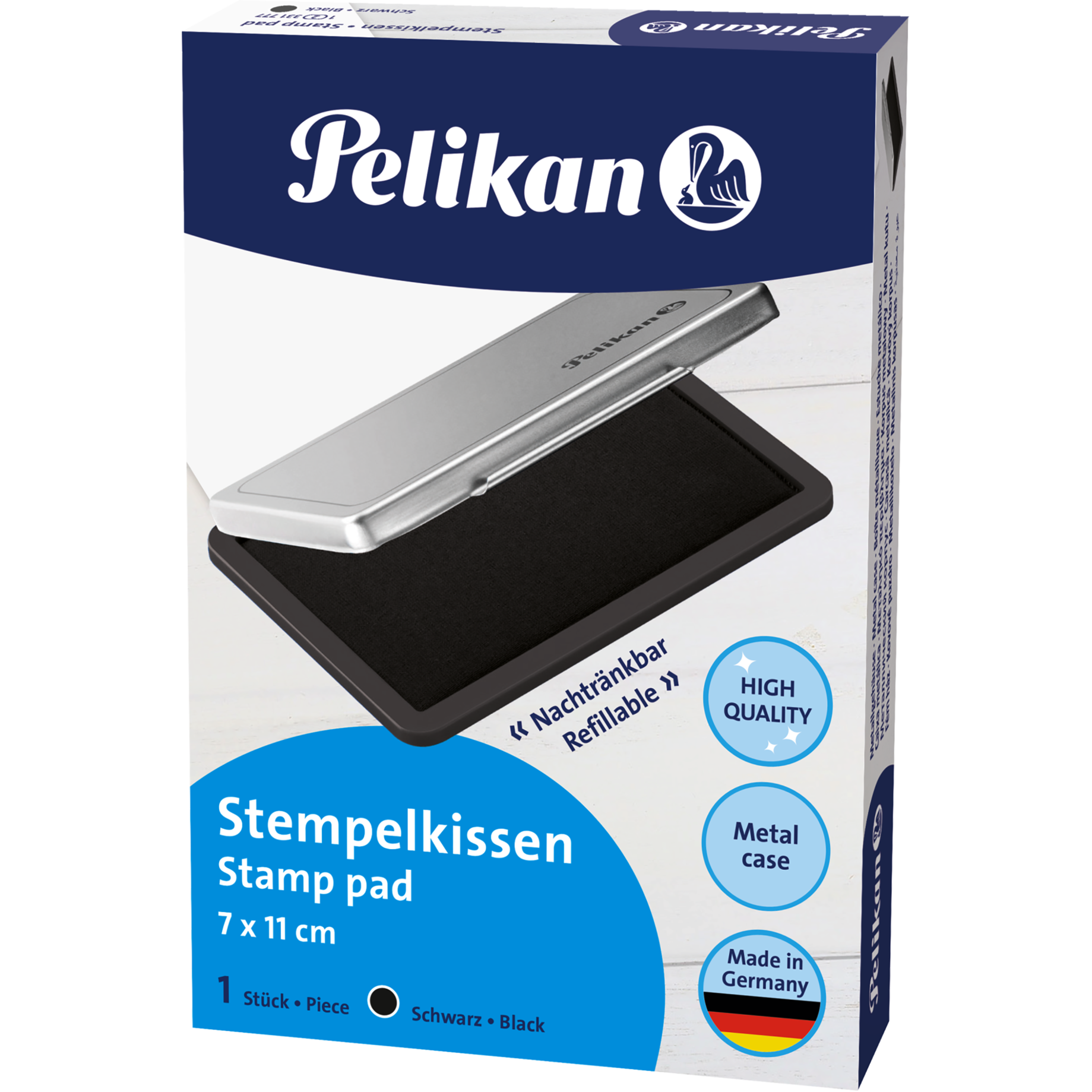 Metall-Stempelkissen getränkt