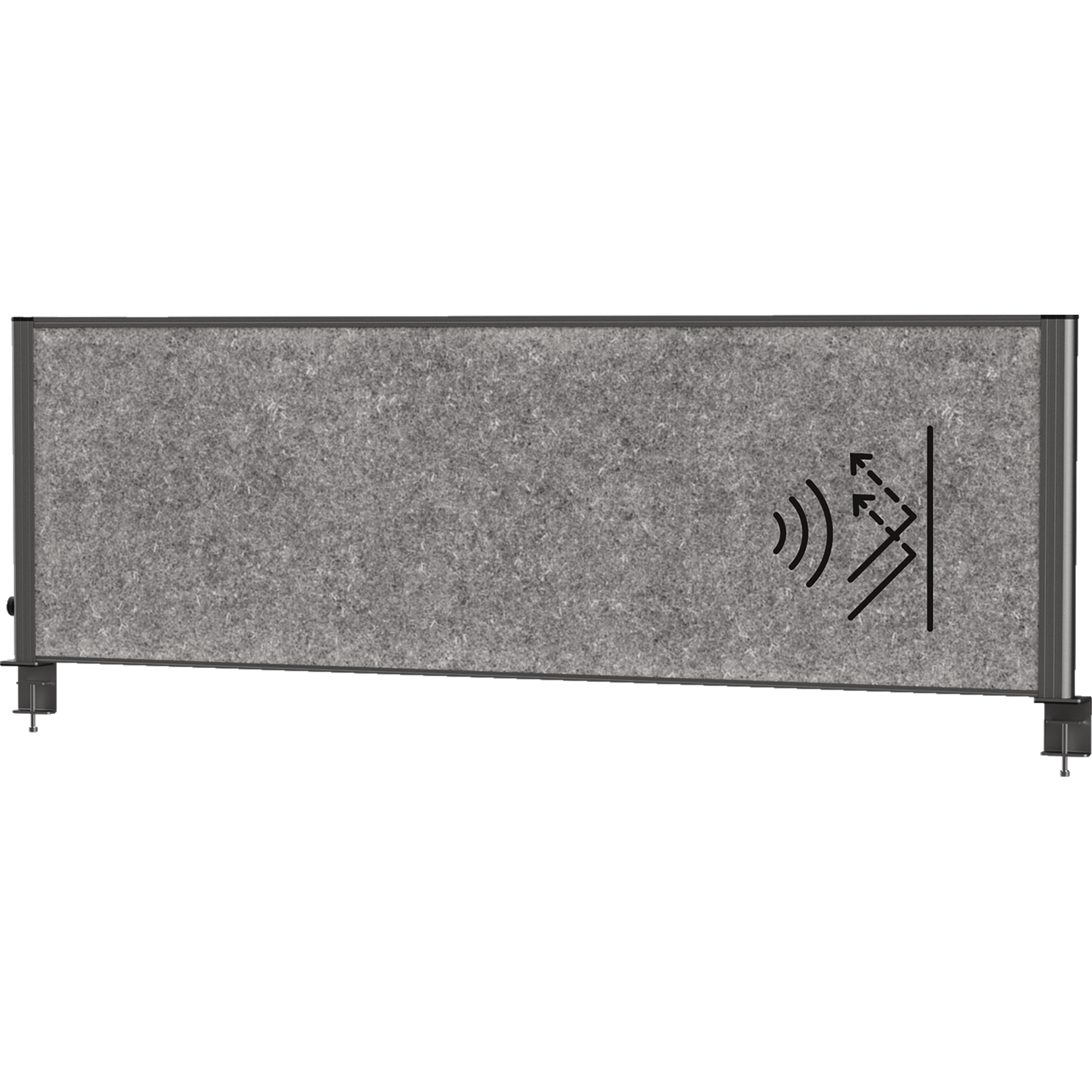 Tisch-Trennwandsystem MAULconnecto Uplight