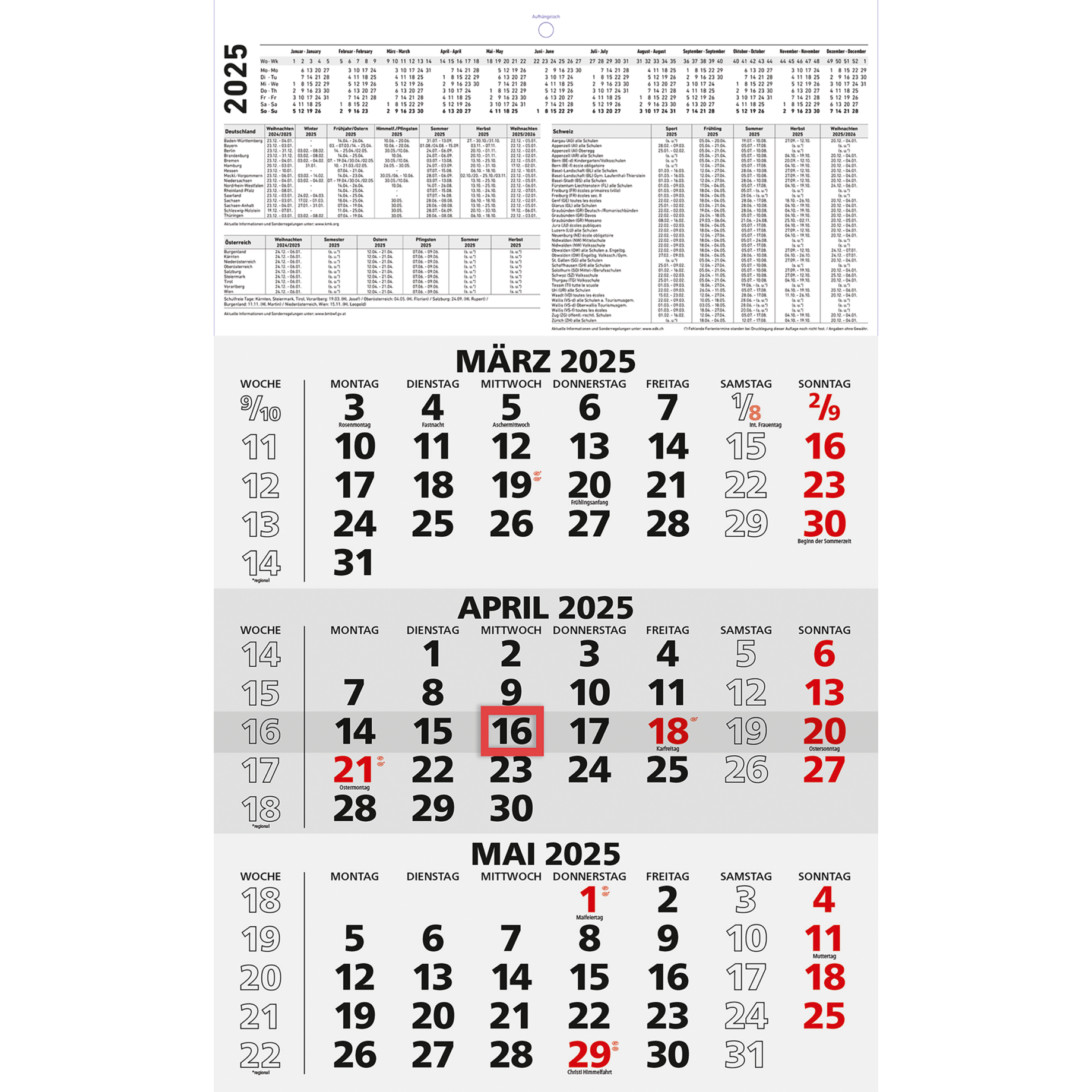 Dreimonatskalender