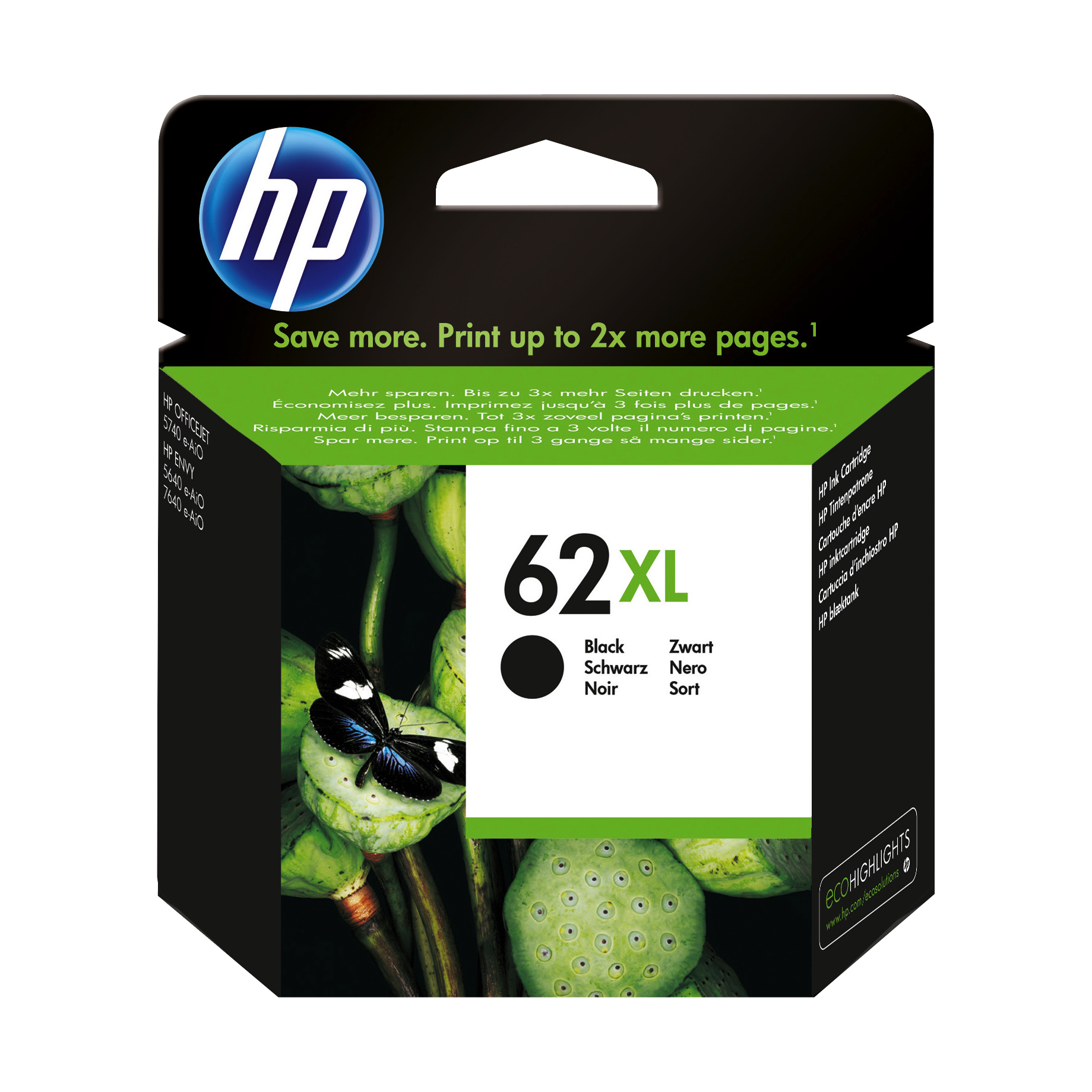 HP Inkjetpatrone 62/62XL