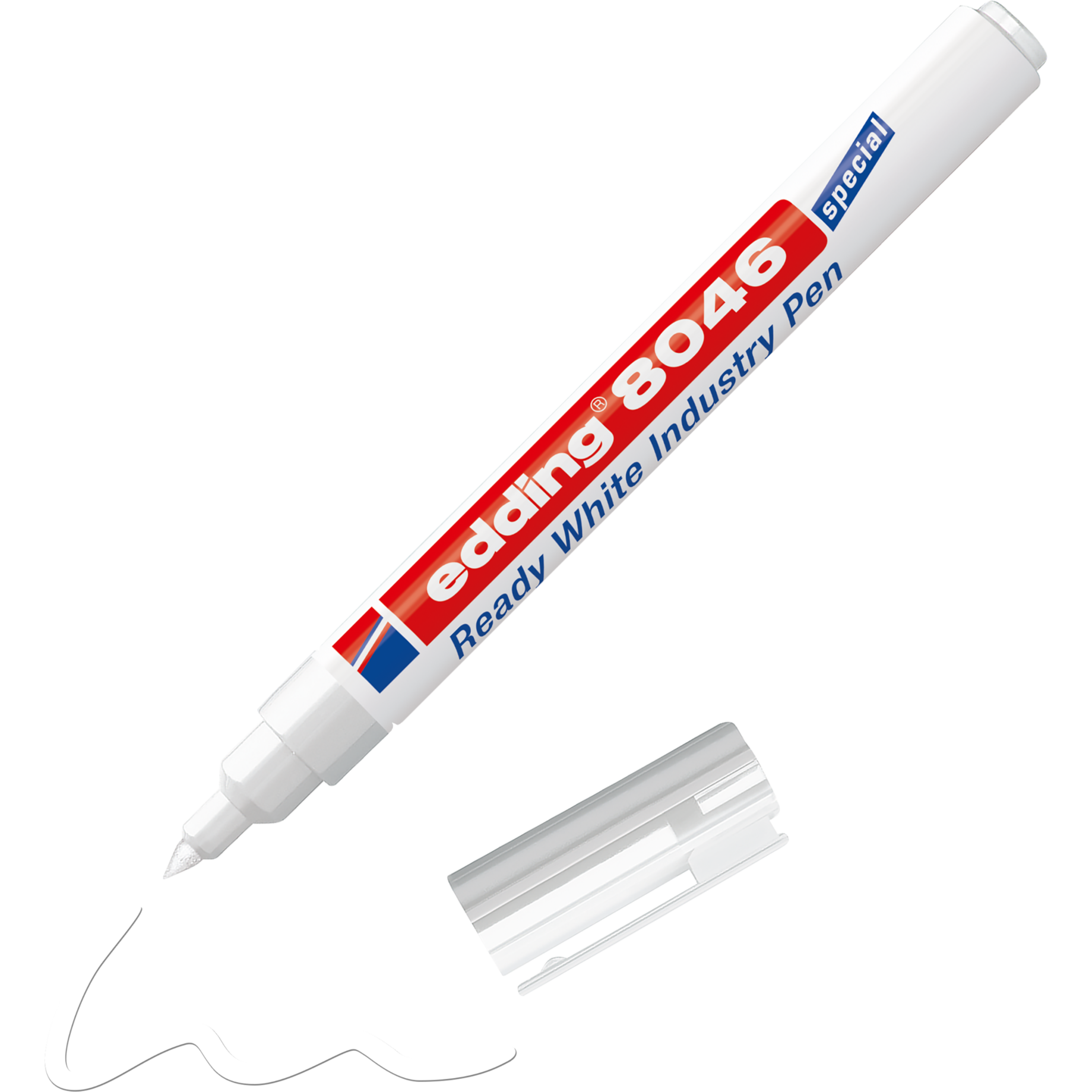 Industrie Permanentmarker 8046 Ready white