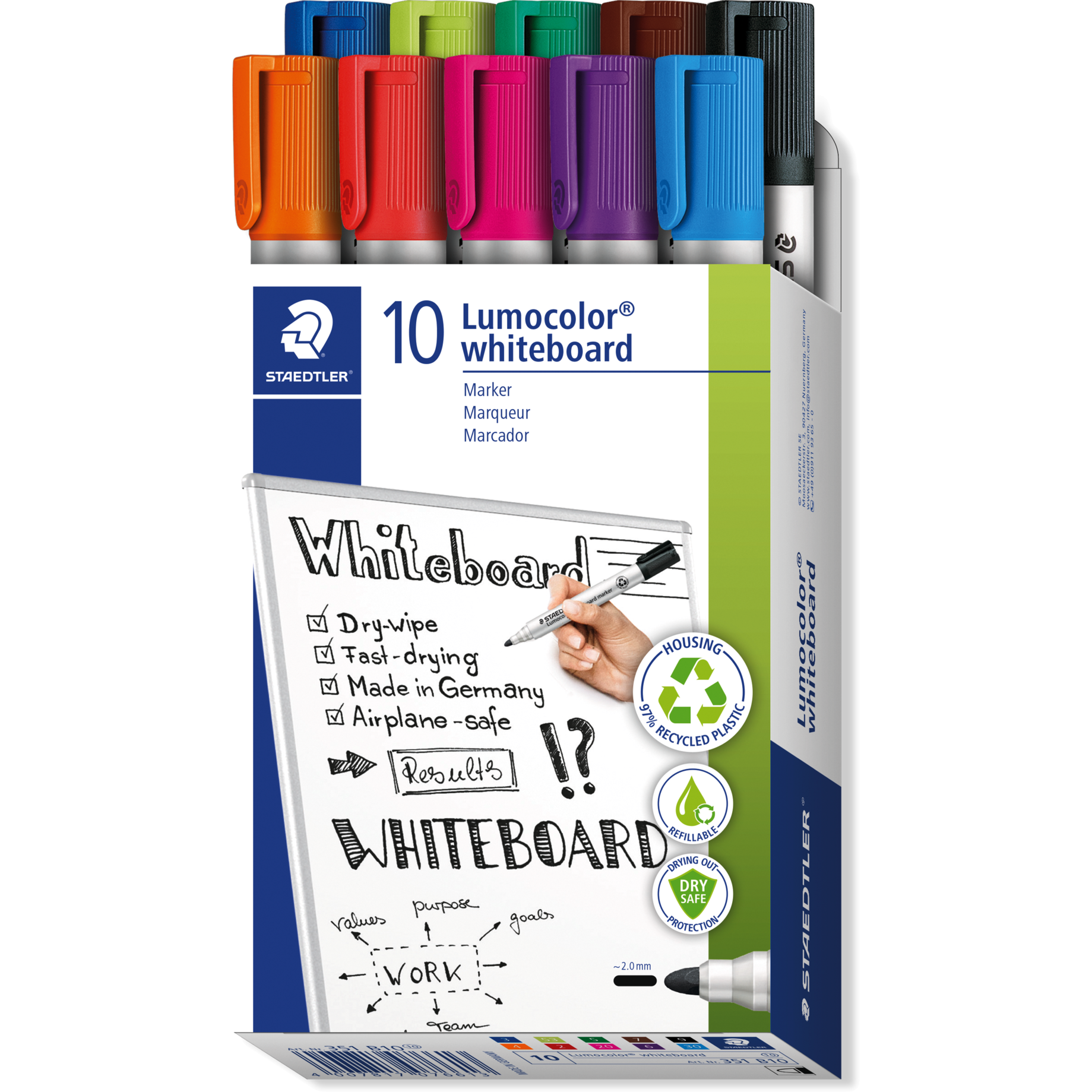Lumocolor® Whiteboard-Marker 351, Rundspitze Lumocolor® Whiteboard-Marker 351, Rundspitze