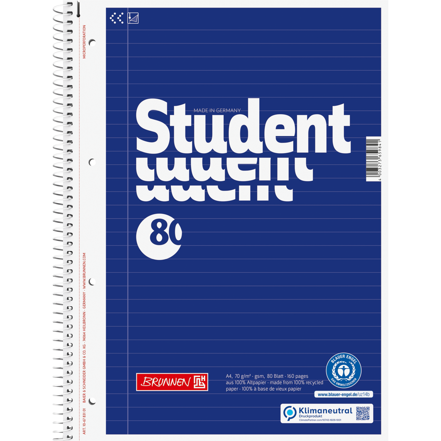 Collegeblock Student Recycling