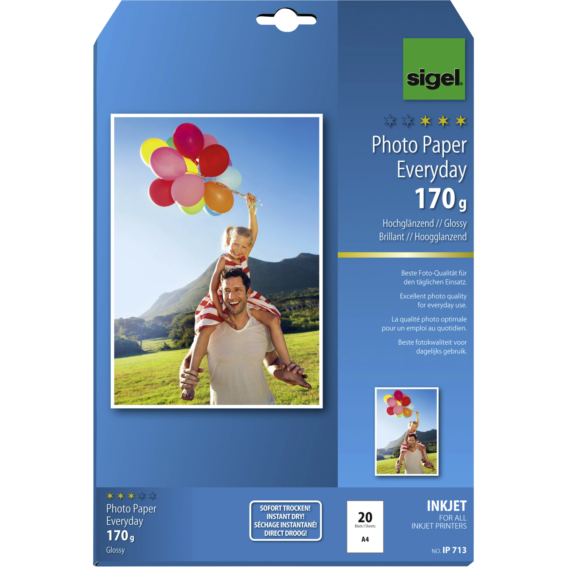 Inkjet-Fotopapier Everyday, hochglänzend