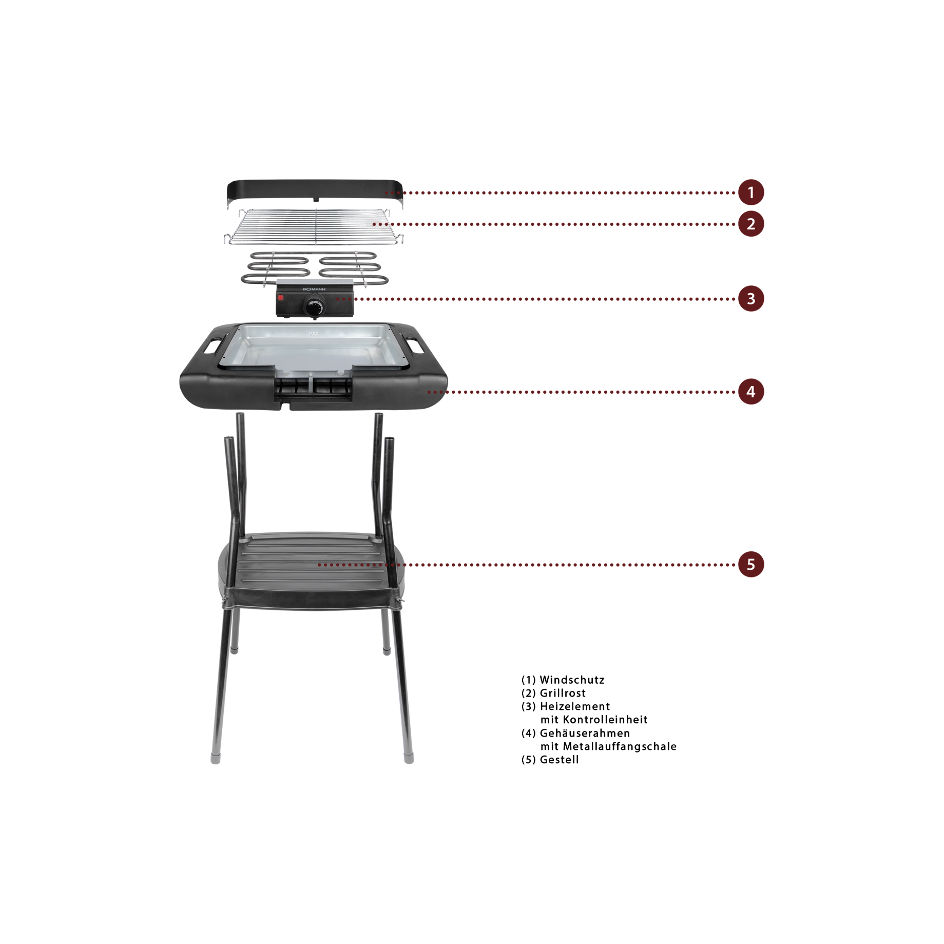 BBQ-Standgrill BQS2244CB
