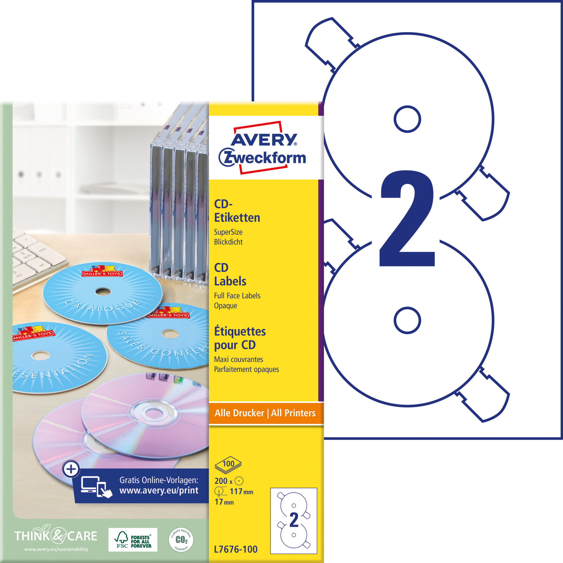 CD Etiketten SuperSize