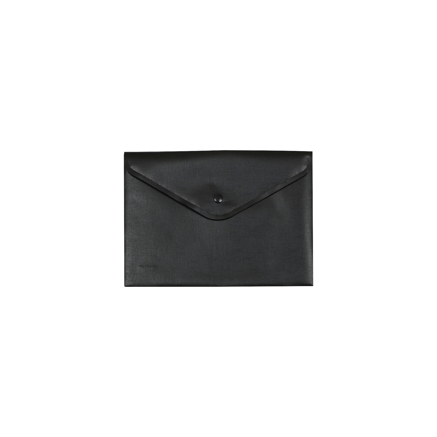Sichtasche mit Druckknopf opak
