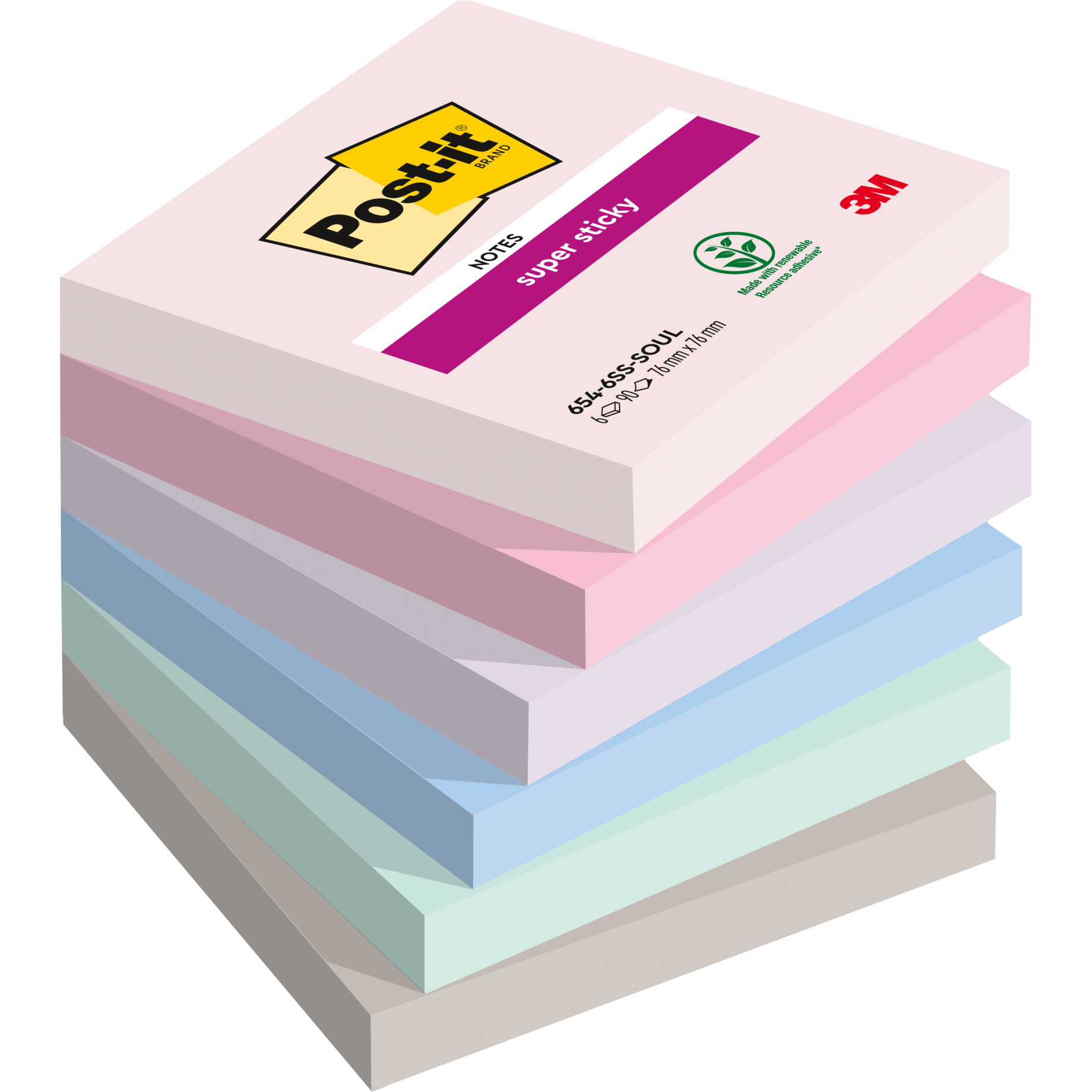 Post-it® Super Sticky Notes Soulful Collection