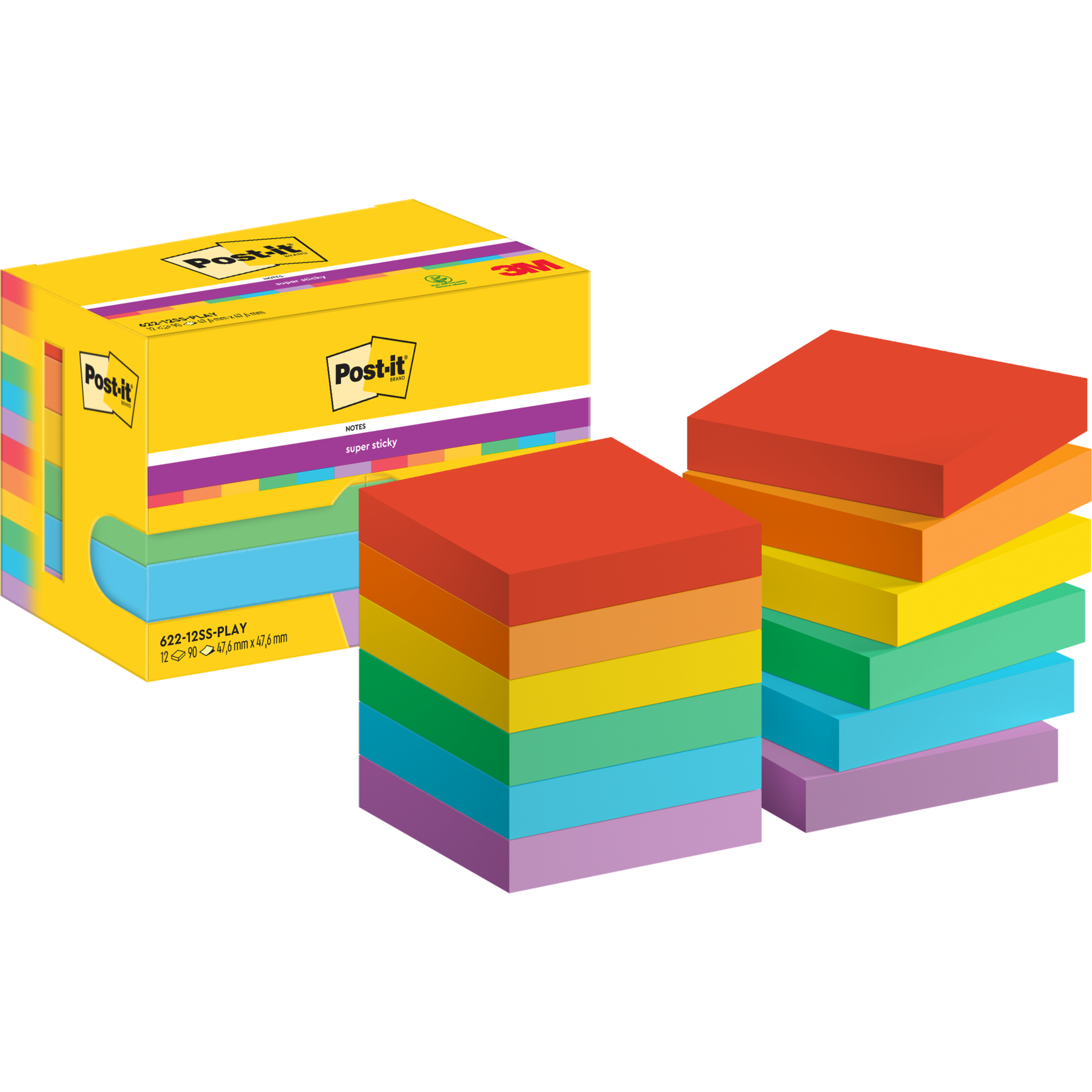 Post-it® Super Sticky Notes Playful Collection