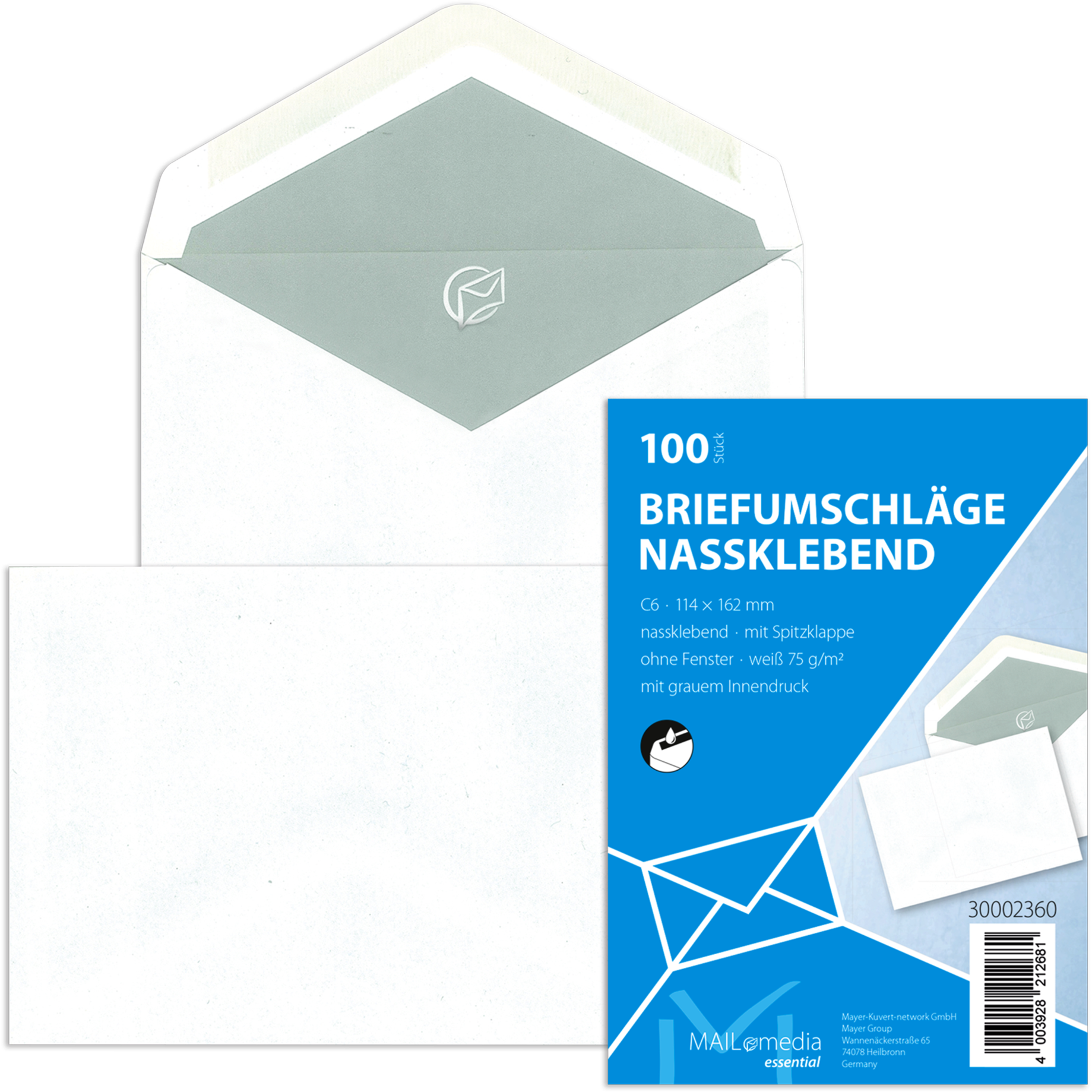 Briefumschlag MAILmedia DIN C6 Kleinpackung