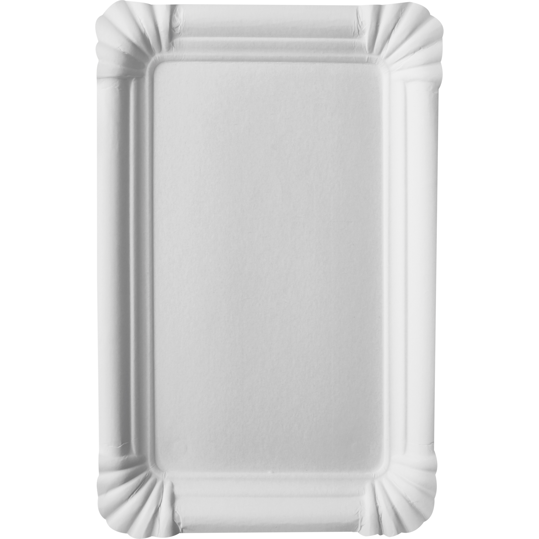 Pappteller eckig "pure", aus Pappe