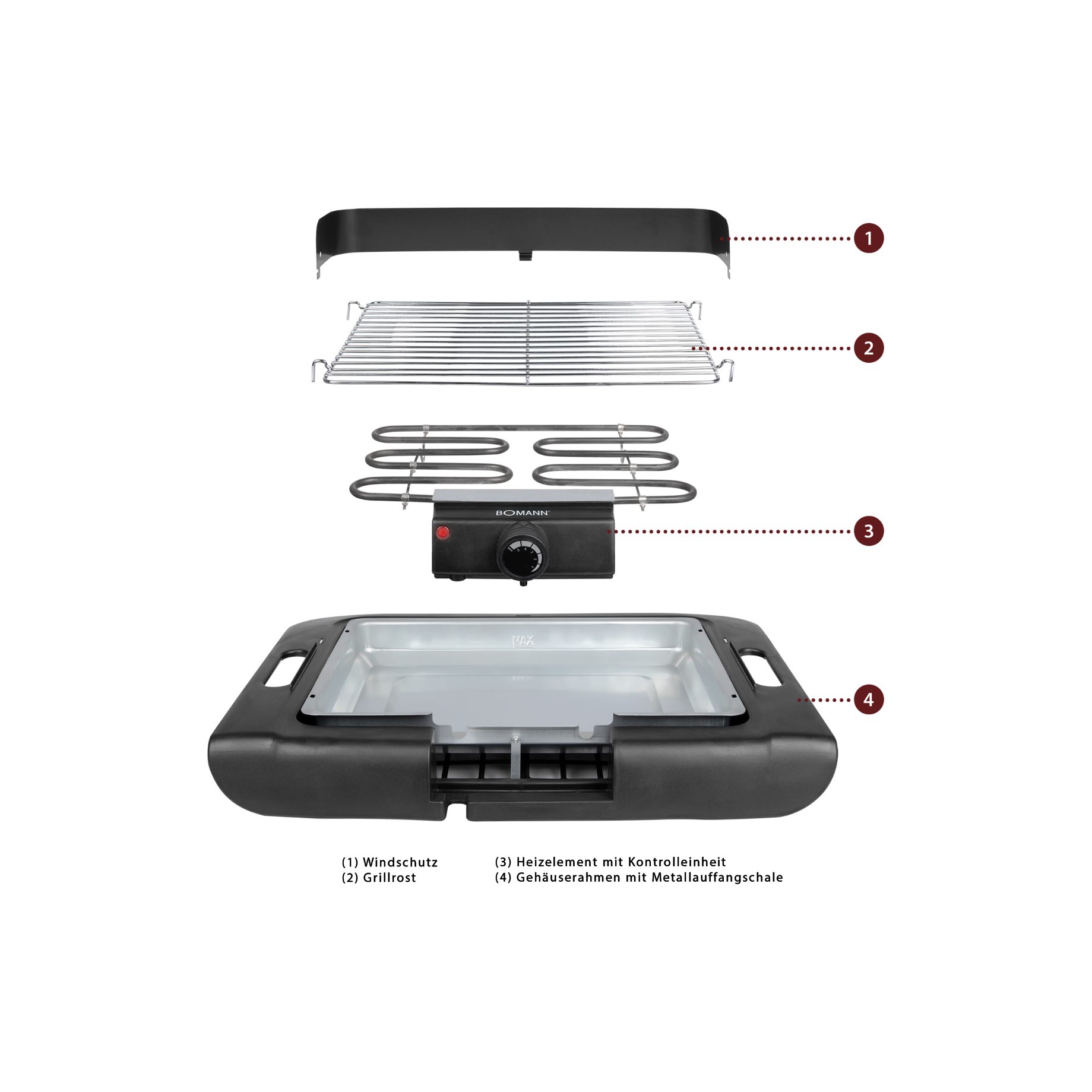 BBQ-Tischgrill BQ2243CB