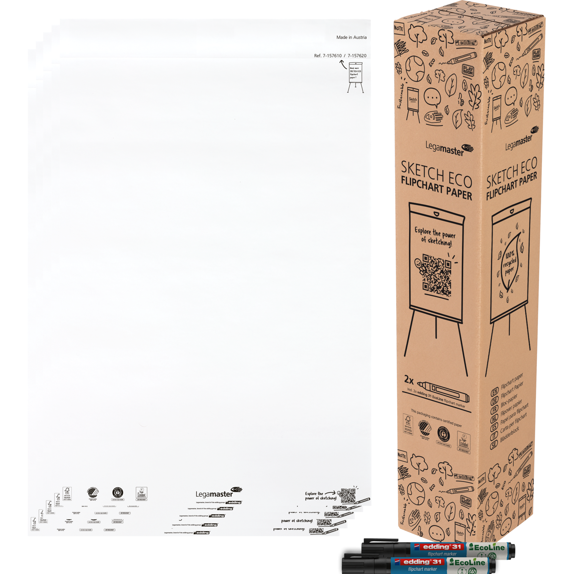 Flipchart-Block SKETCH ECO