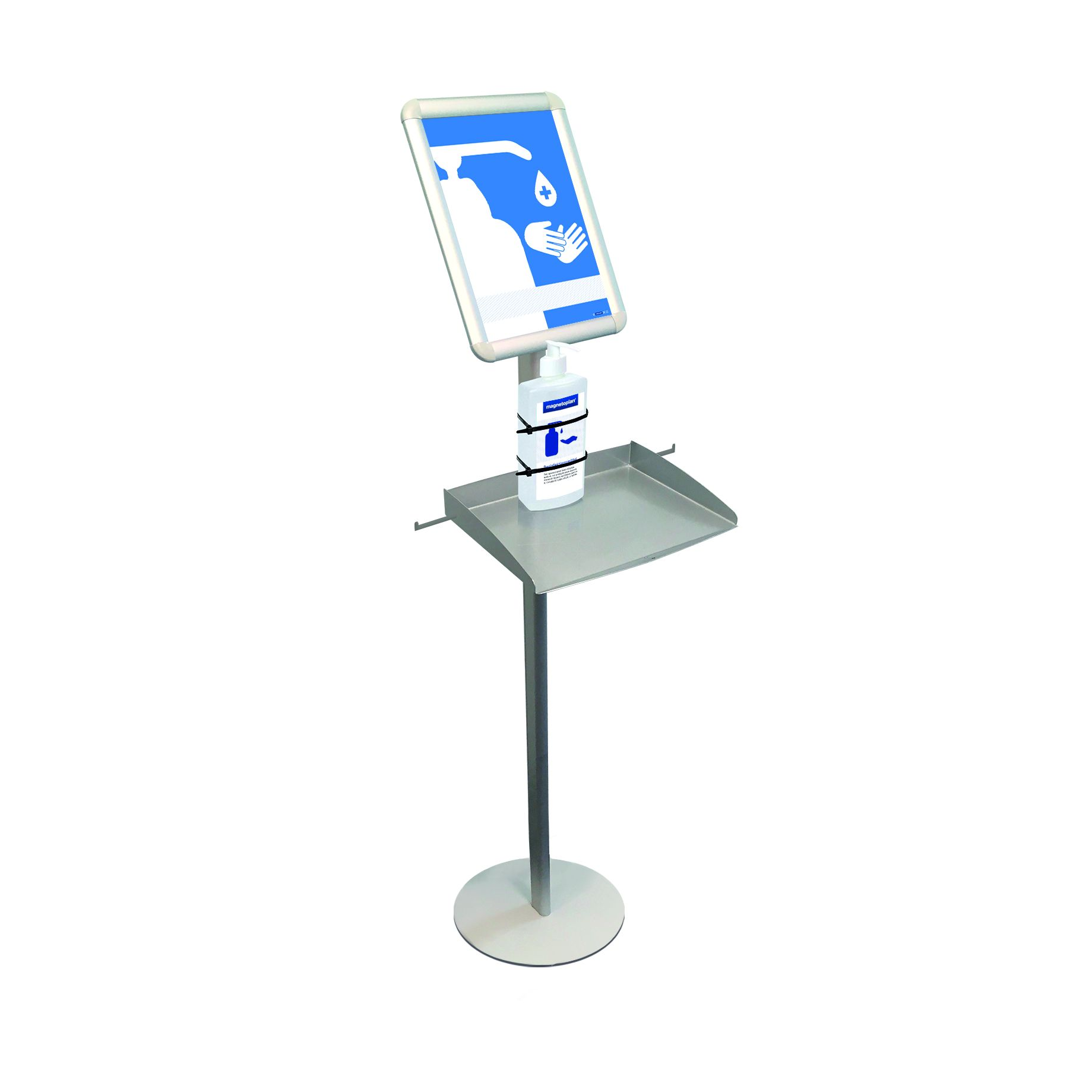 Desinfektionsstation mit Klapprahmen