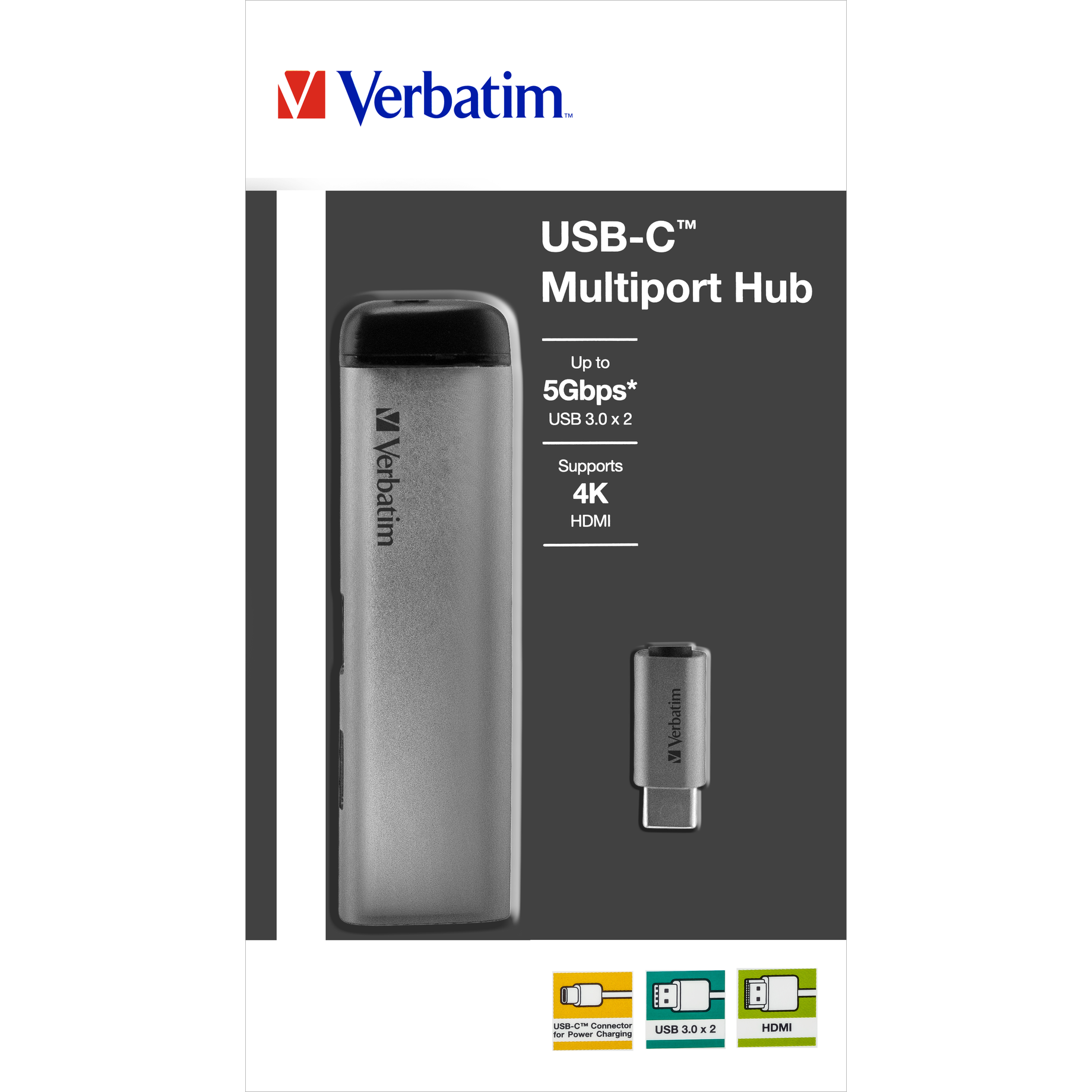 USB 3.1-C Multiport-Hub USB 3.0, HDMI 4K