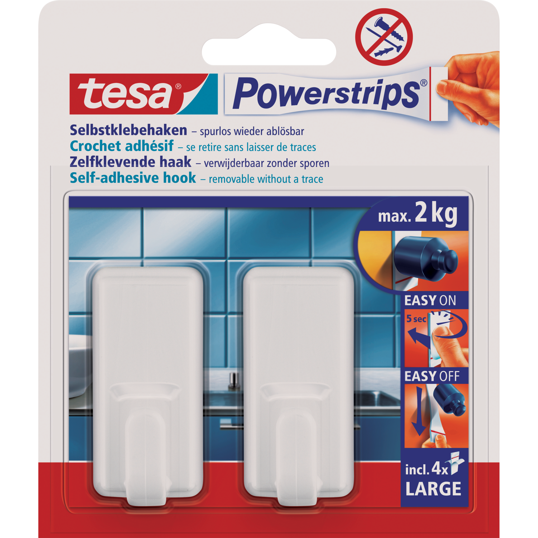 Powerstrips® Haken Large Classic