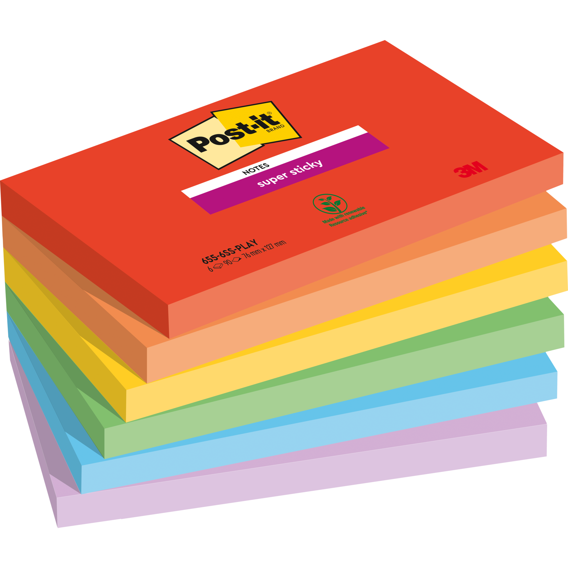 Post-it® Super Sticky Notes Playful Collection