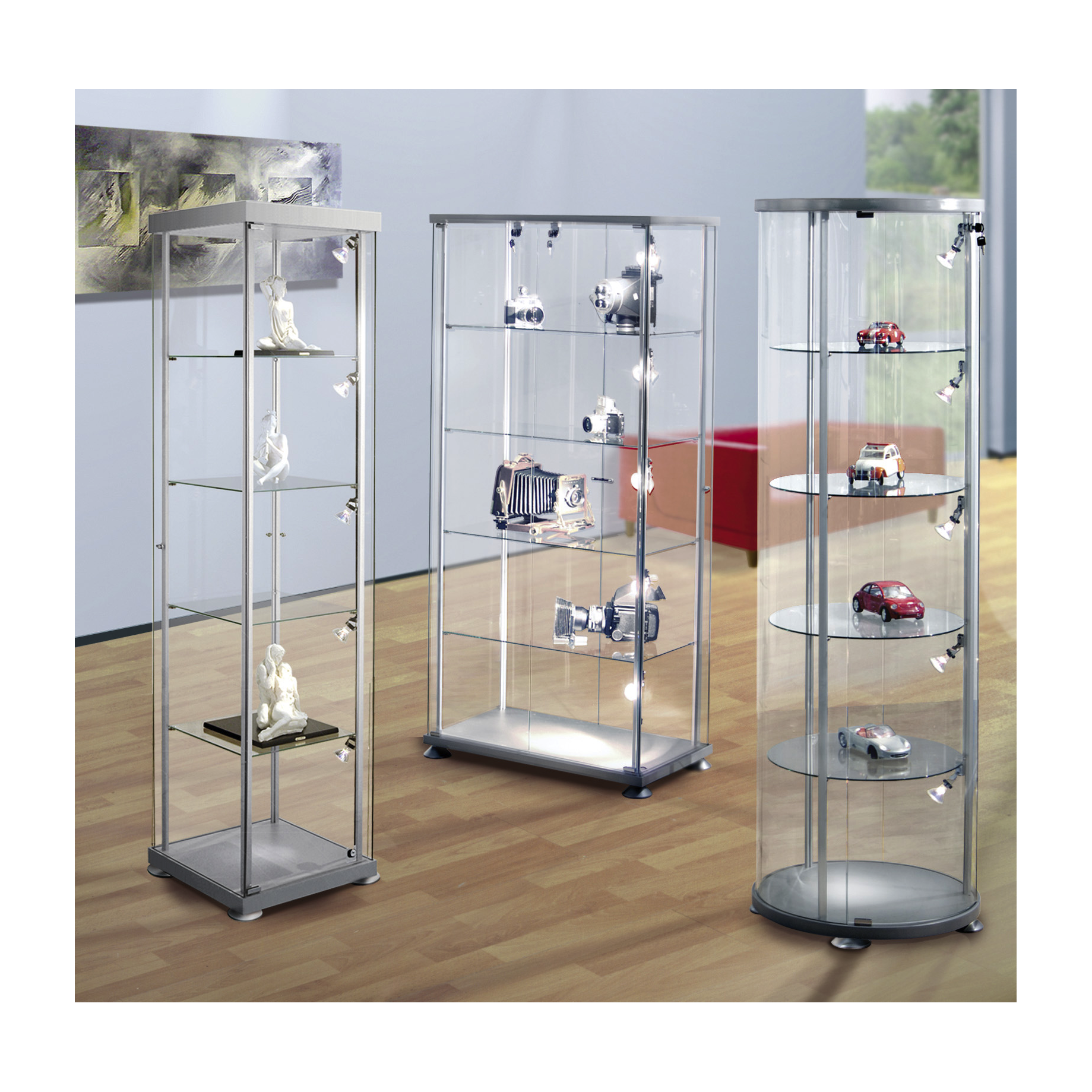 Rechteckvitrine EXPOLINE Rechteckvitrine EXPOLINE