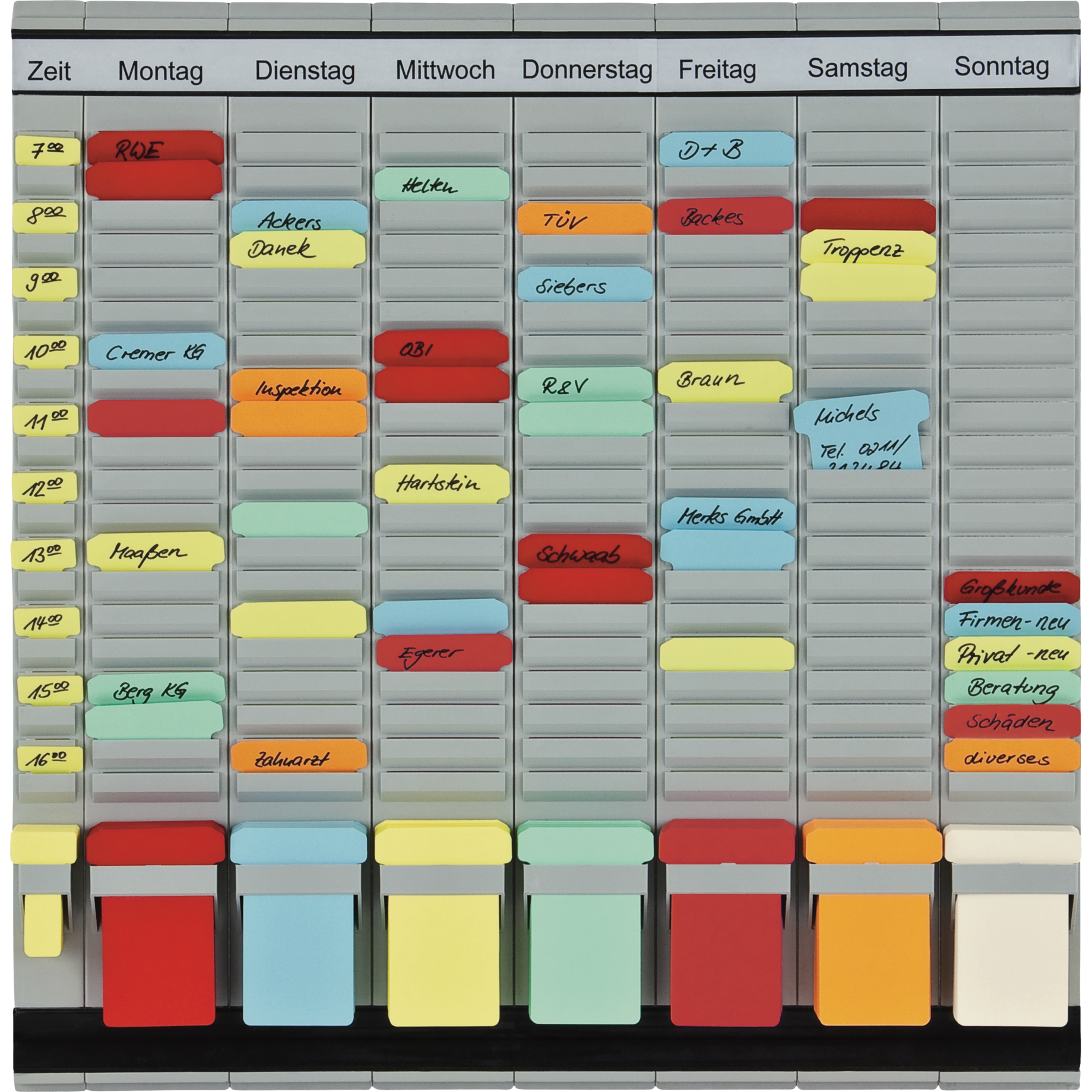 T-Kartentafel OfficePlaner