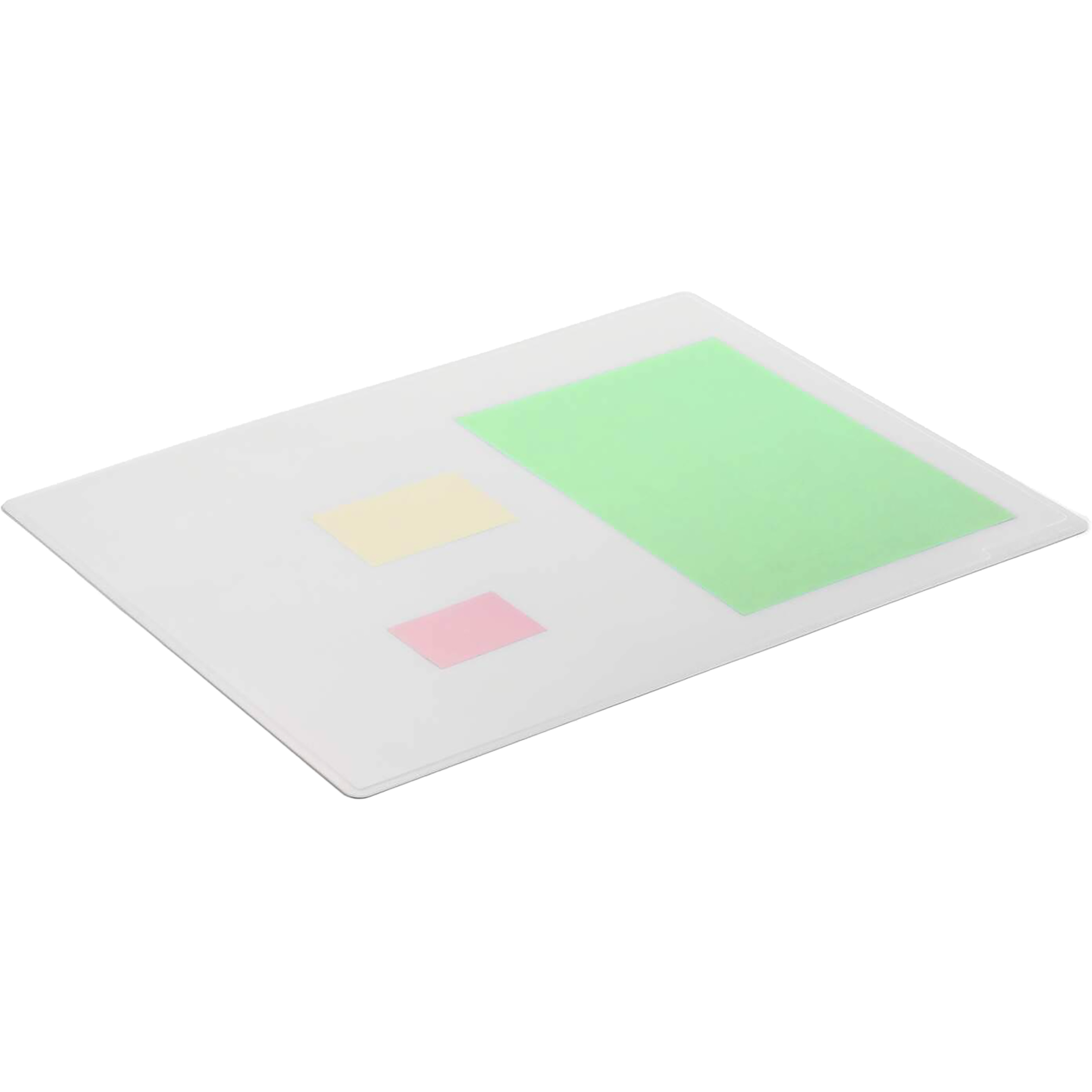 Schreibunterlage transparent mit Dekorrille