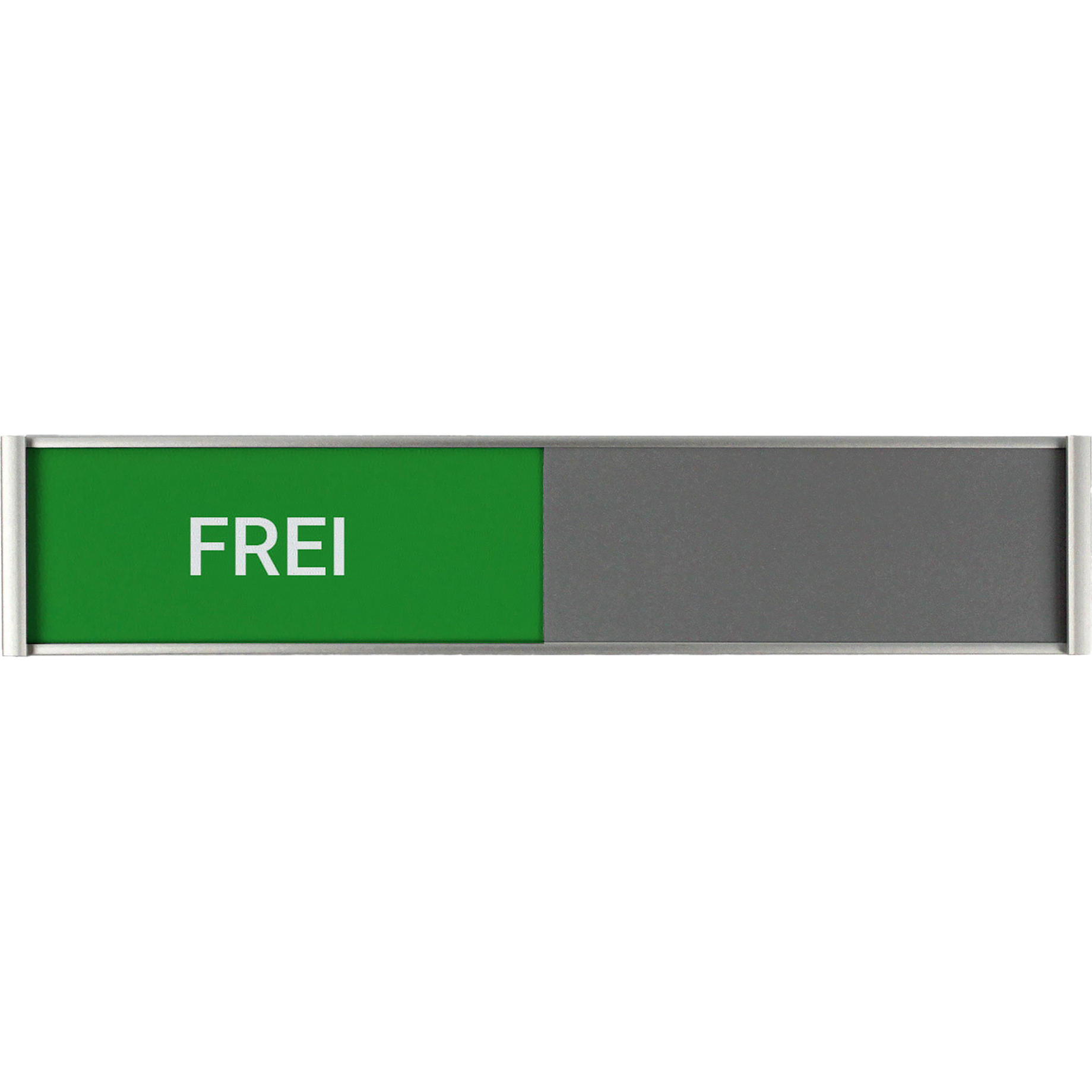 Türschild Silver Frei/Belegt