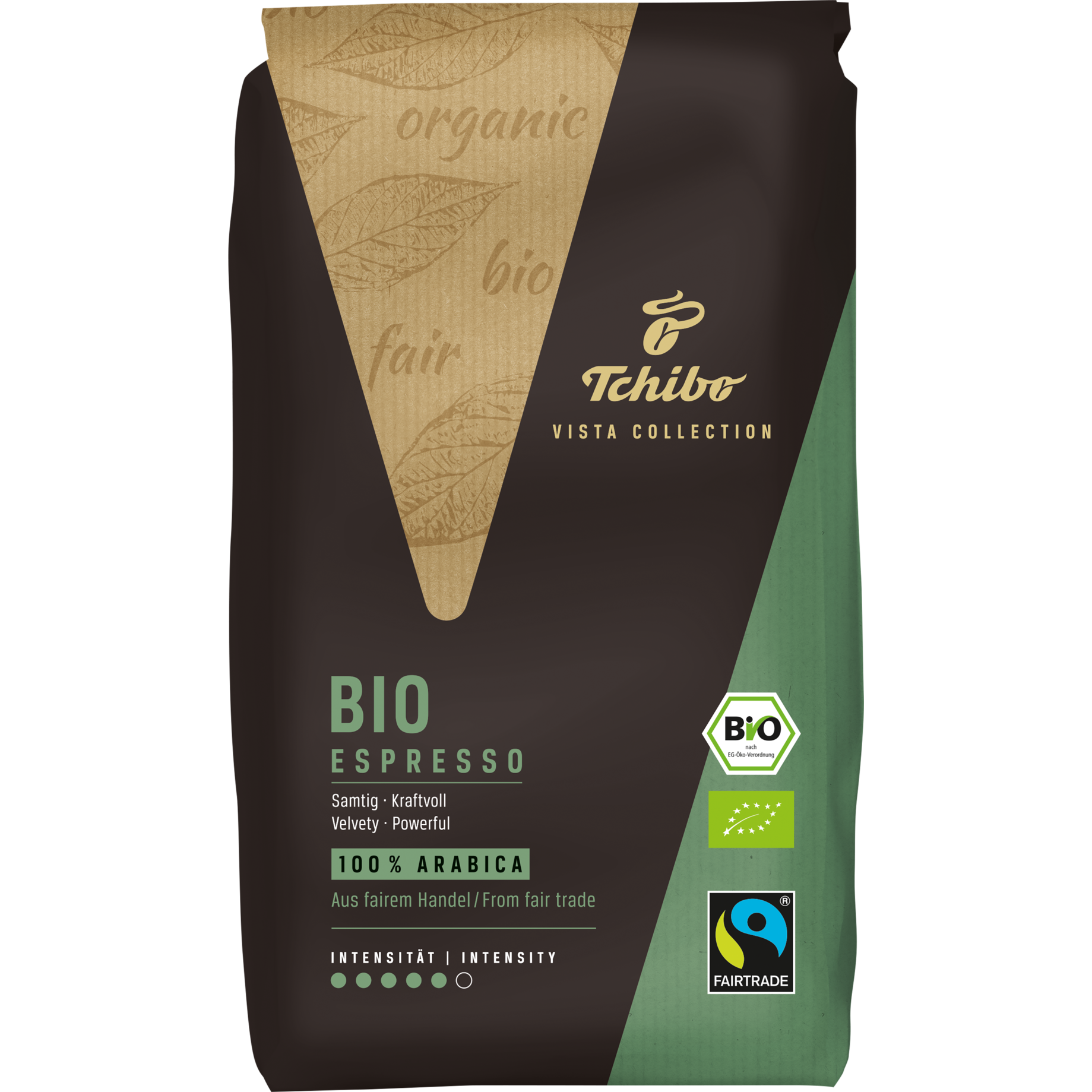 BIO Espresso ganze Bohne