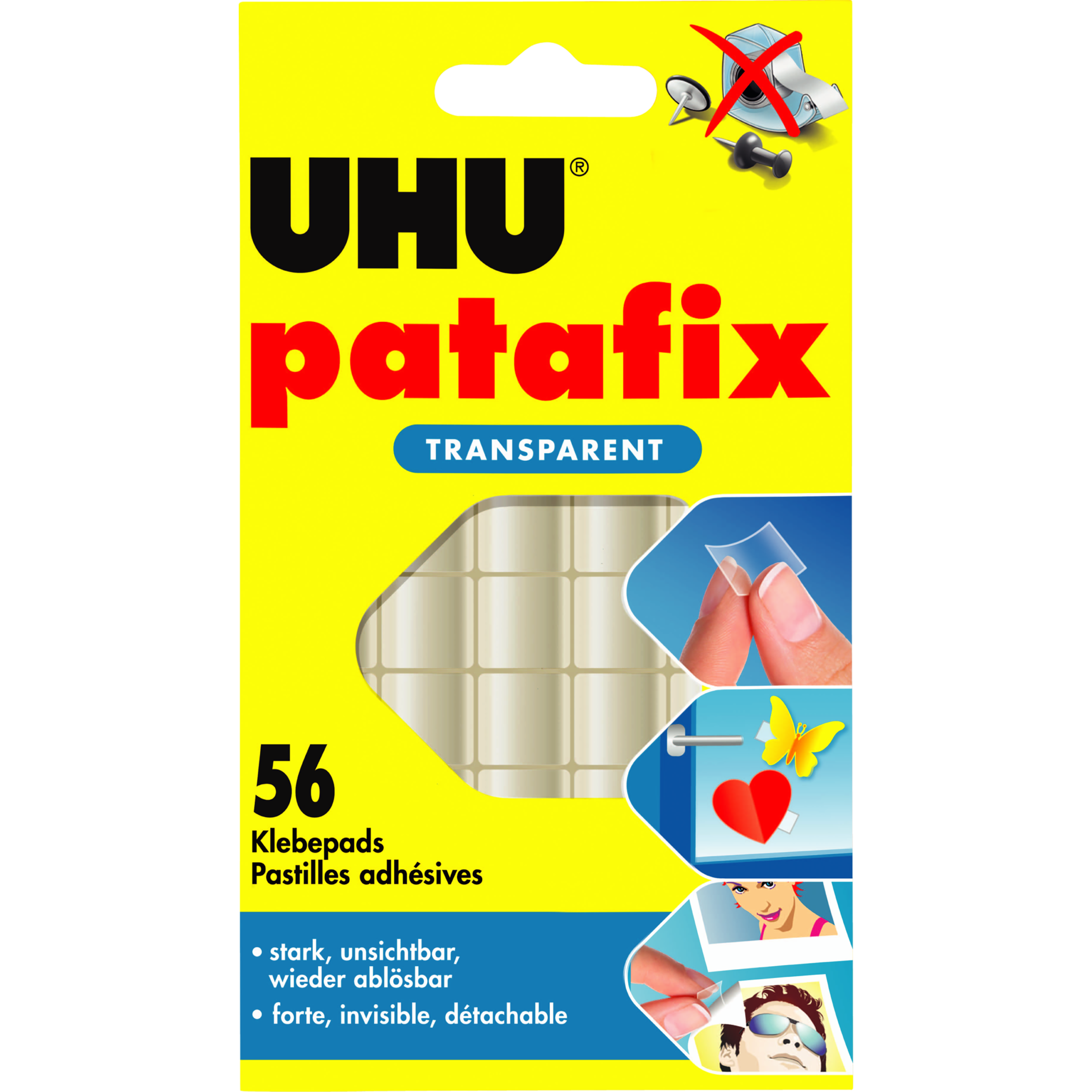 Klebepads patafix TRANSPARENT