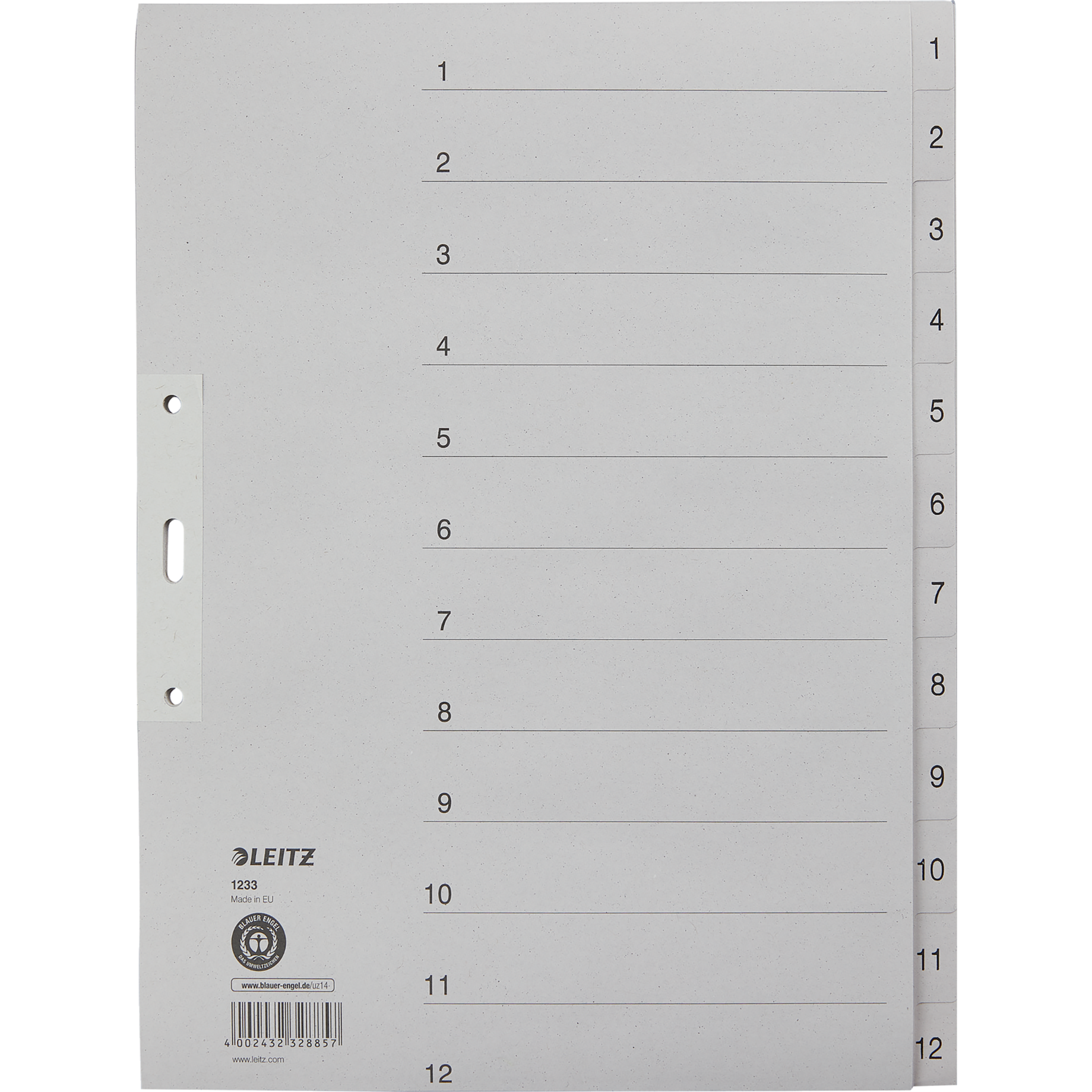Zahlenregister, Tauenpapier