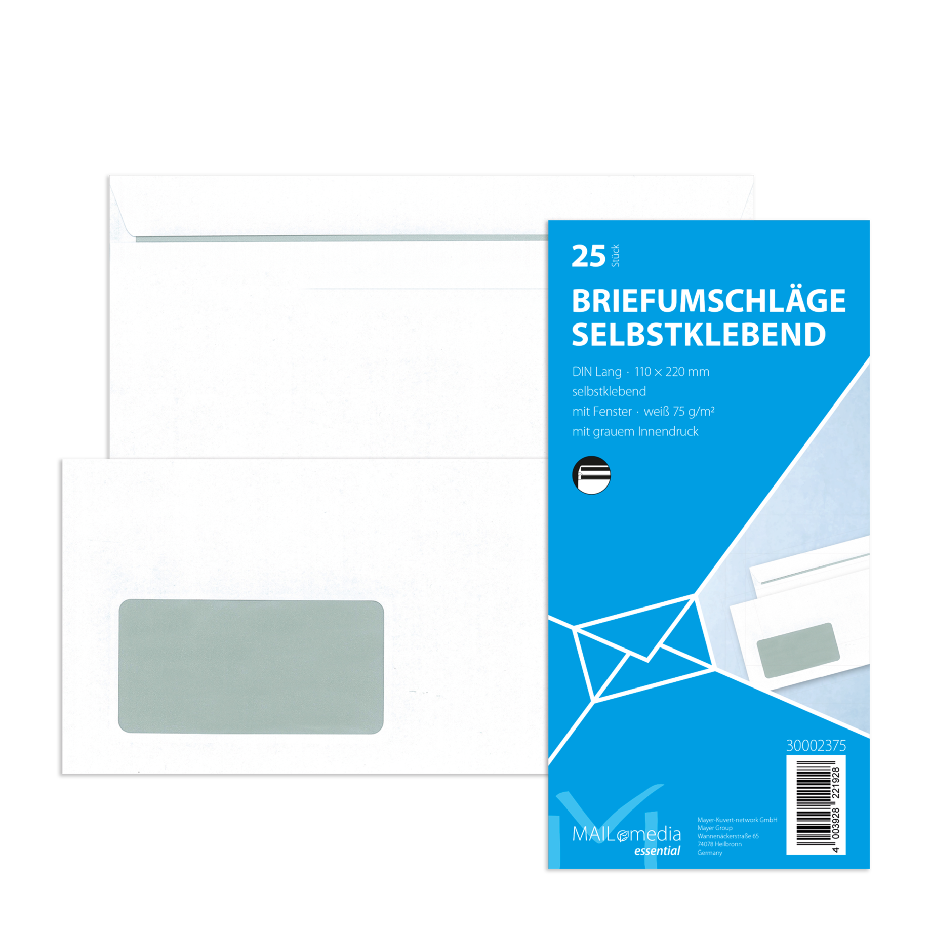 Briefumschlag MAILmedia DIN lang Kleinpackung