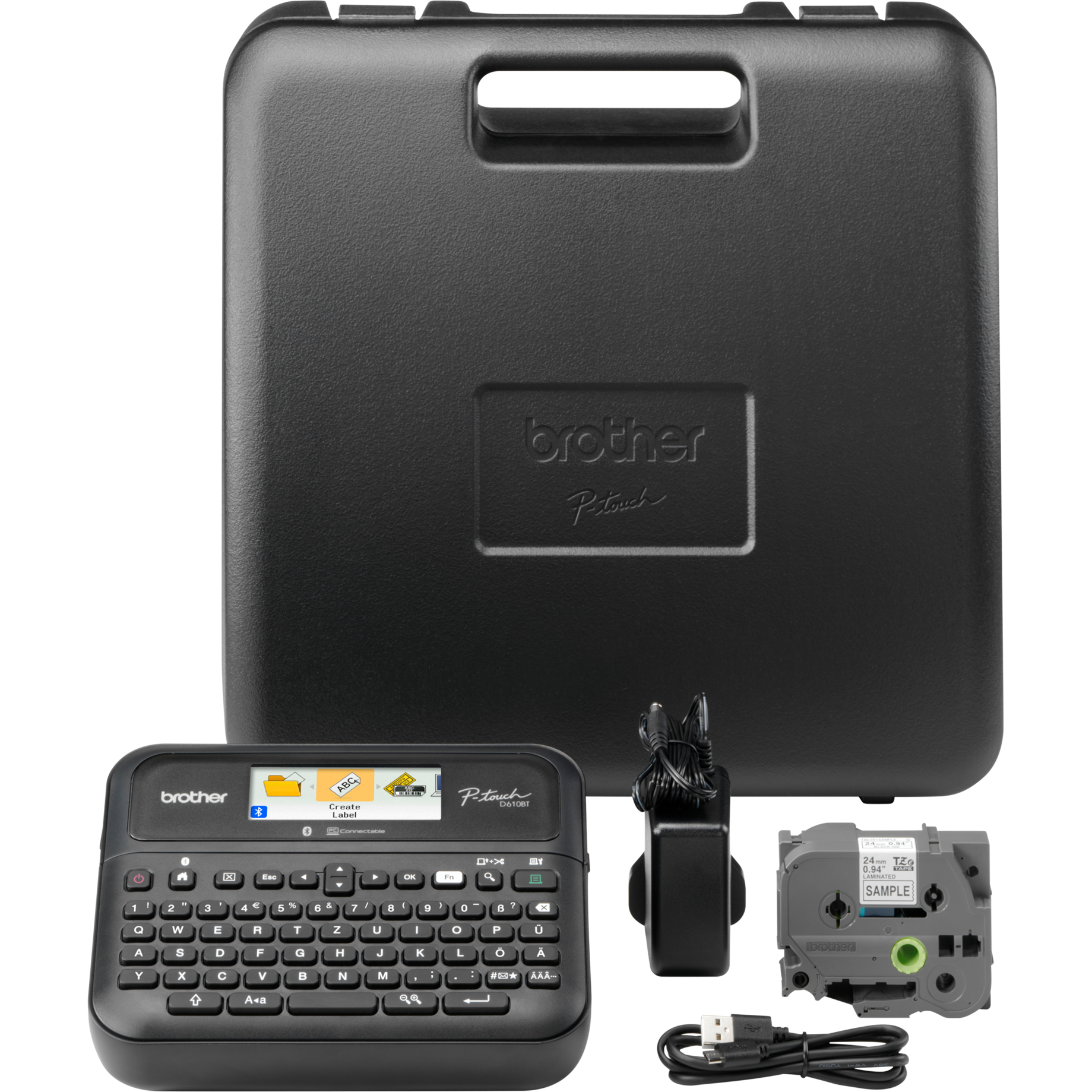 Beschriftungsgerät PT-D610BTVP Kofferset