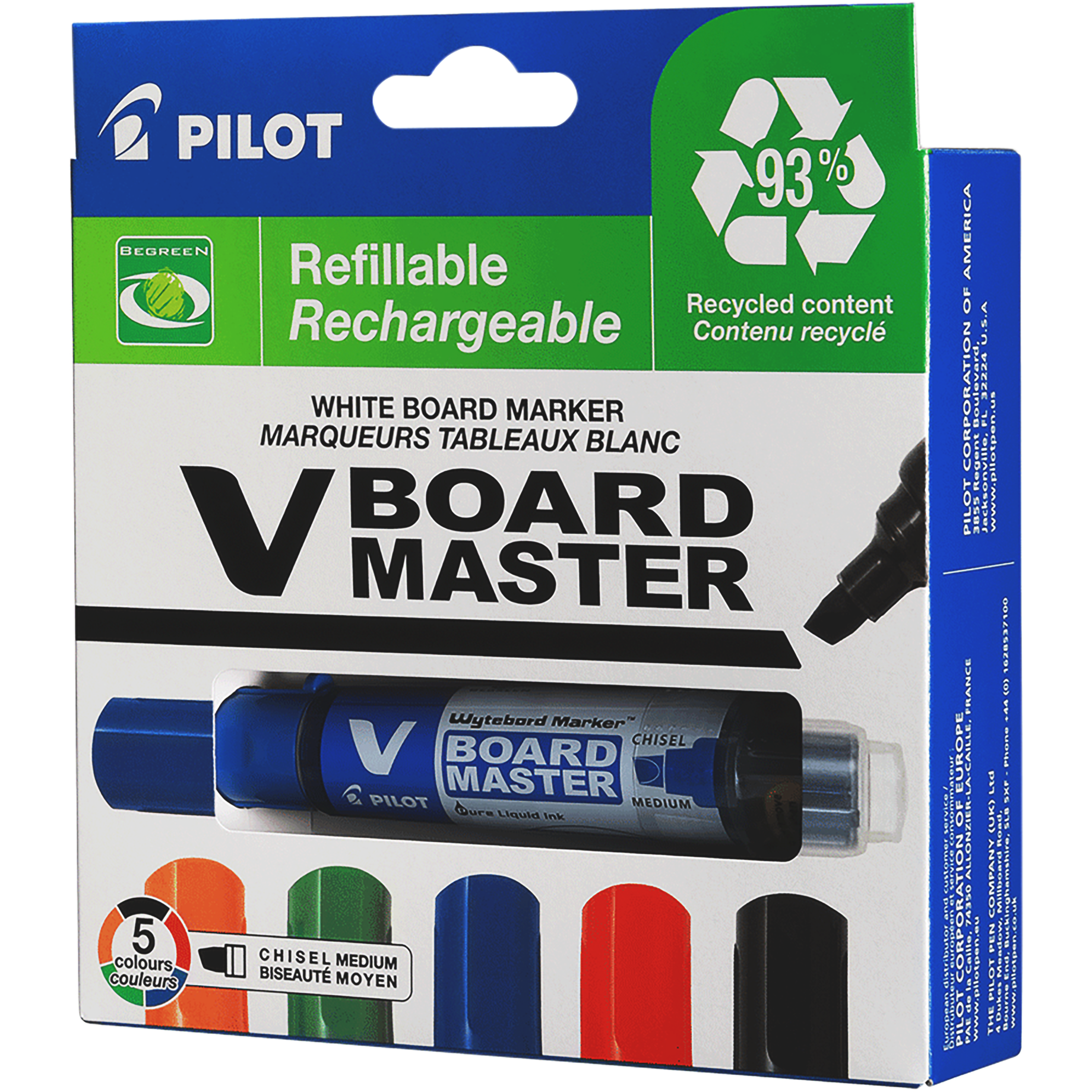 Whiteboard Marker V-Board Master 6.0 (M) BeGreen, Rundspitze