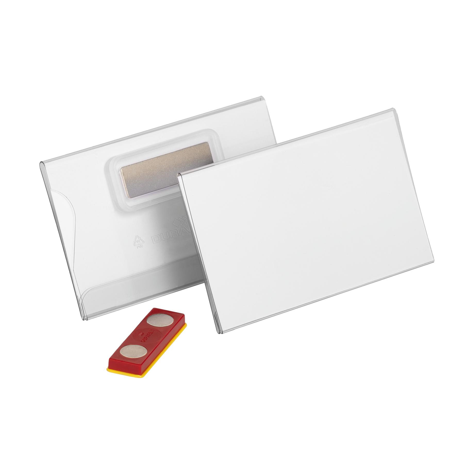 Namensschild mit Magnet, verdrehsicher