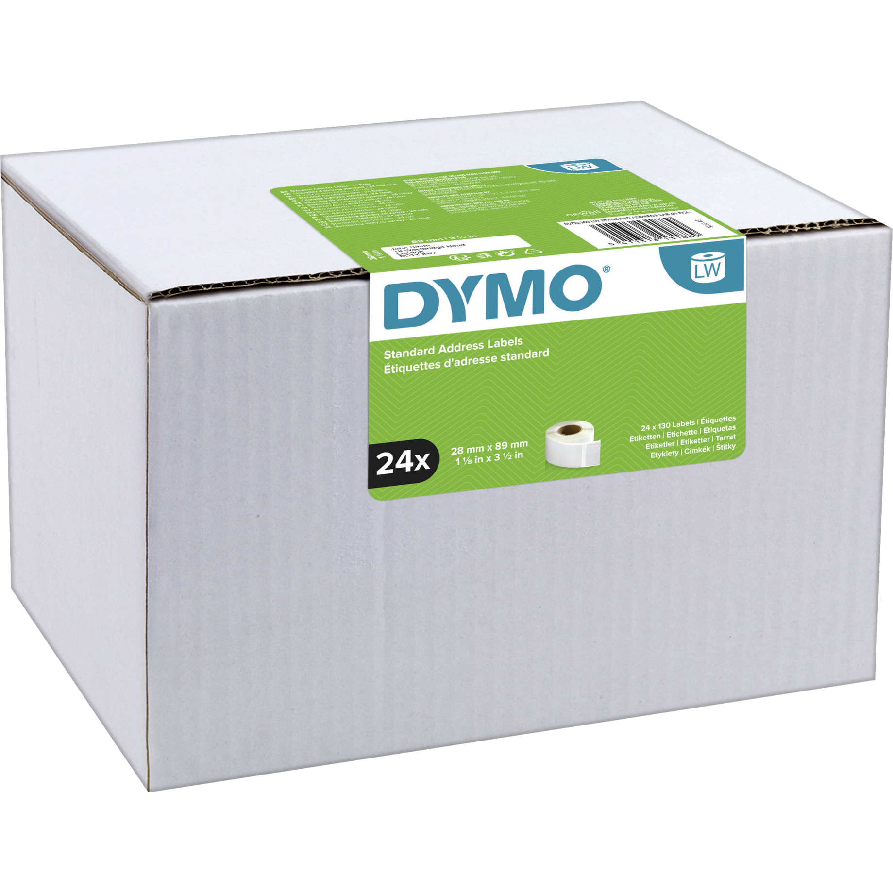 Original LabelWriter™-Adressetikett aus Papier, 89 mm breit Original LabelWriter™-Adressetikett aus Papier, 89 mm breit