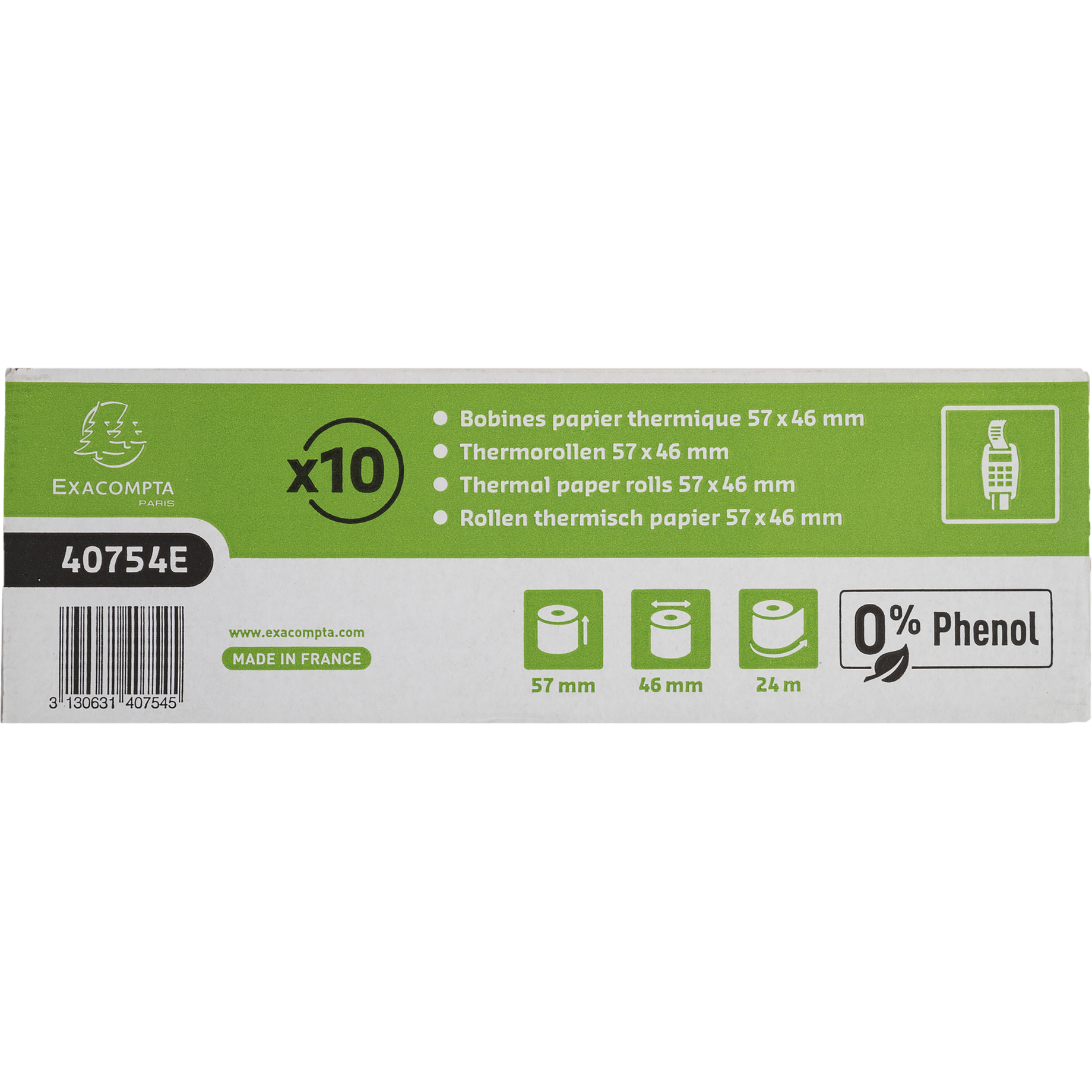 Thermorolle für Kartenzahlung, phenolfrei, BPA-frei
