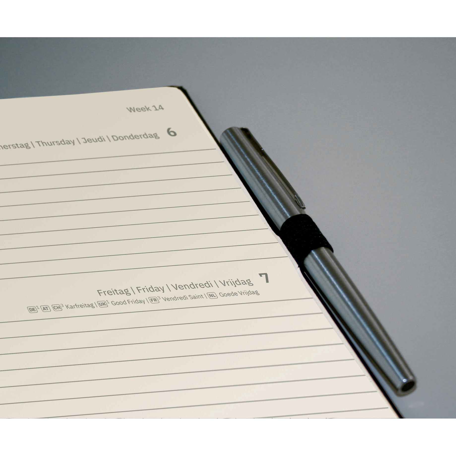 Wochenkalender Conceptum 2026, Hardcover, vertikales Layout
