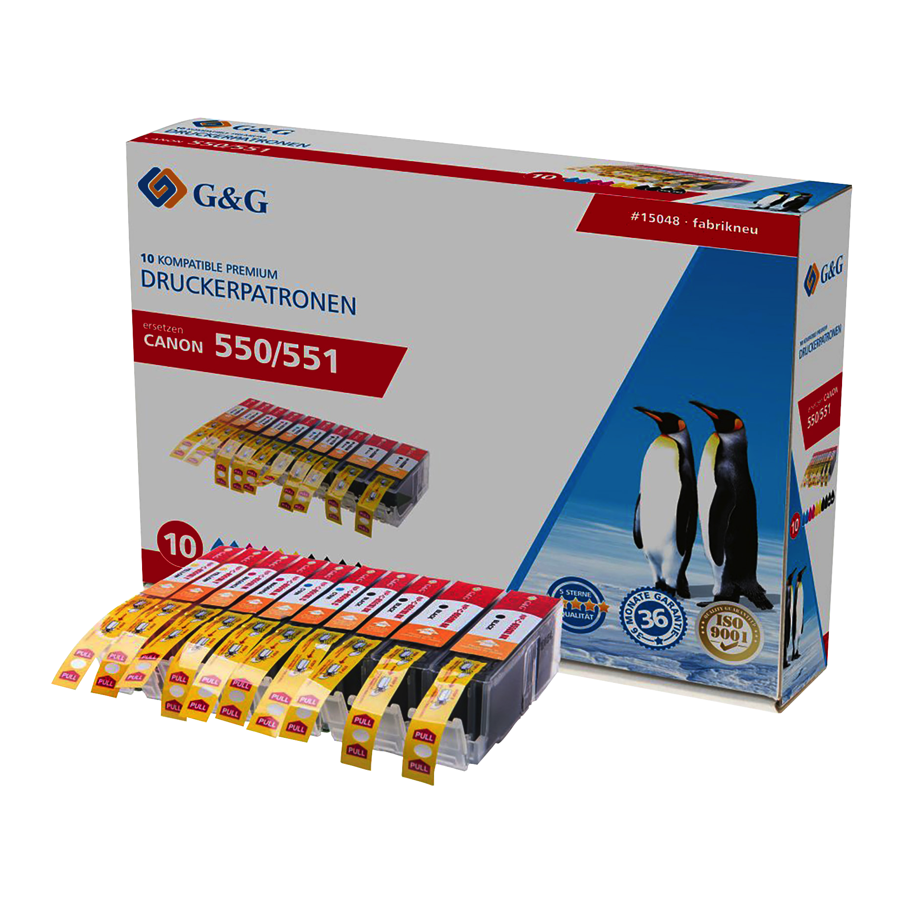 Inkjetpatrone kompatibel zu Canon PGI-550XL CLI-551XL Multipack