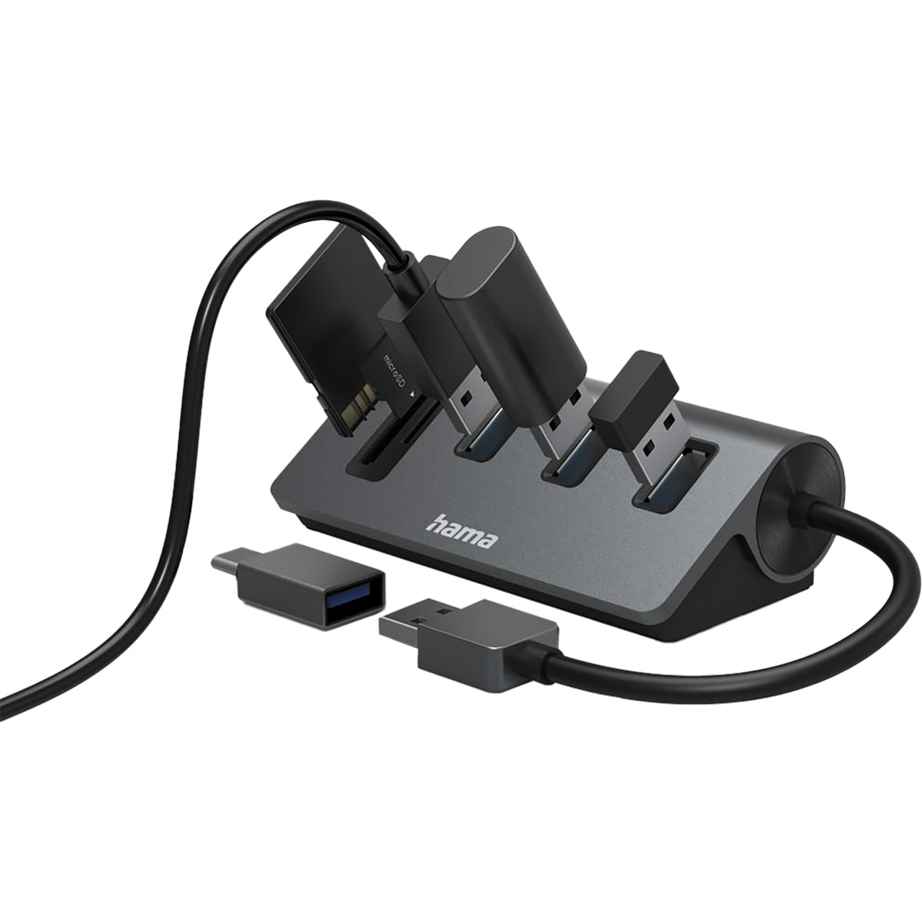 USB-Hub/Kartenleser, 5 Ports