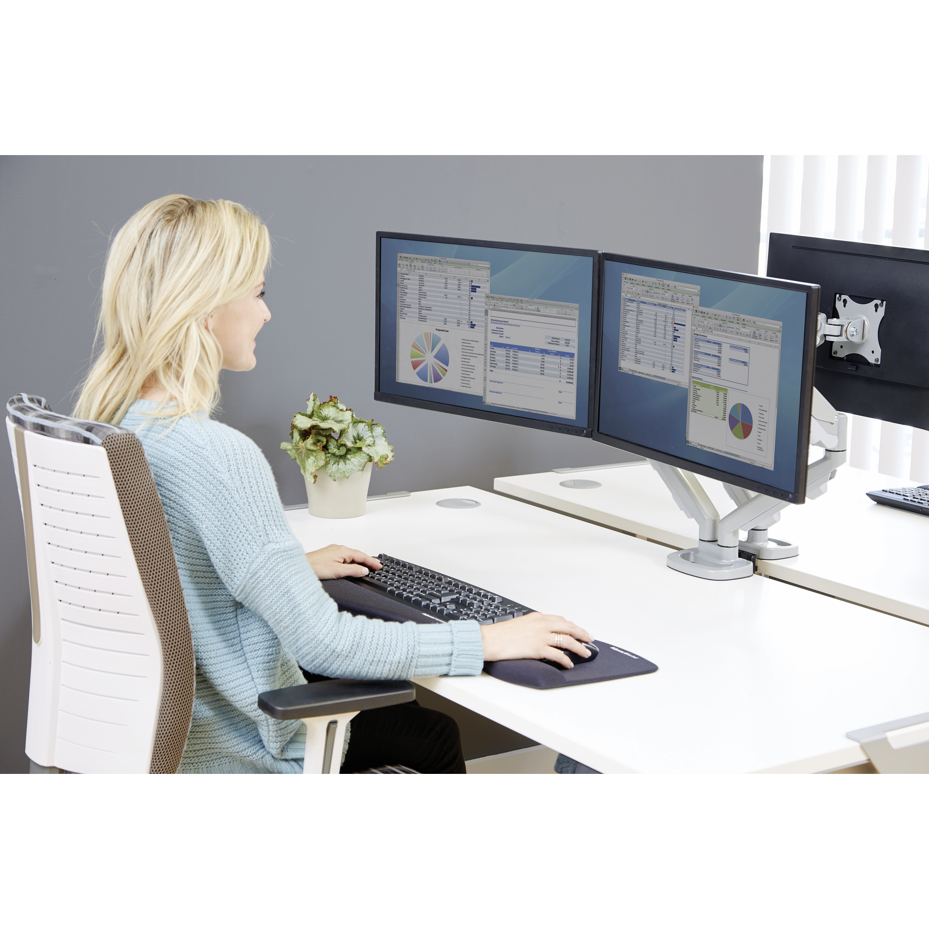 Dreifach-Monitorarm Platinum Series