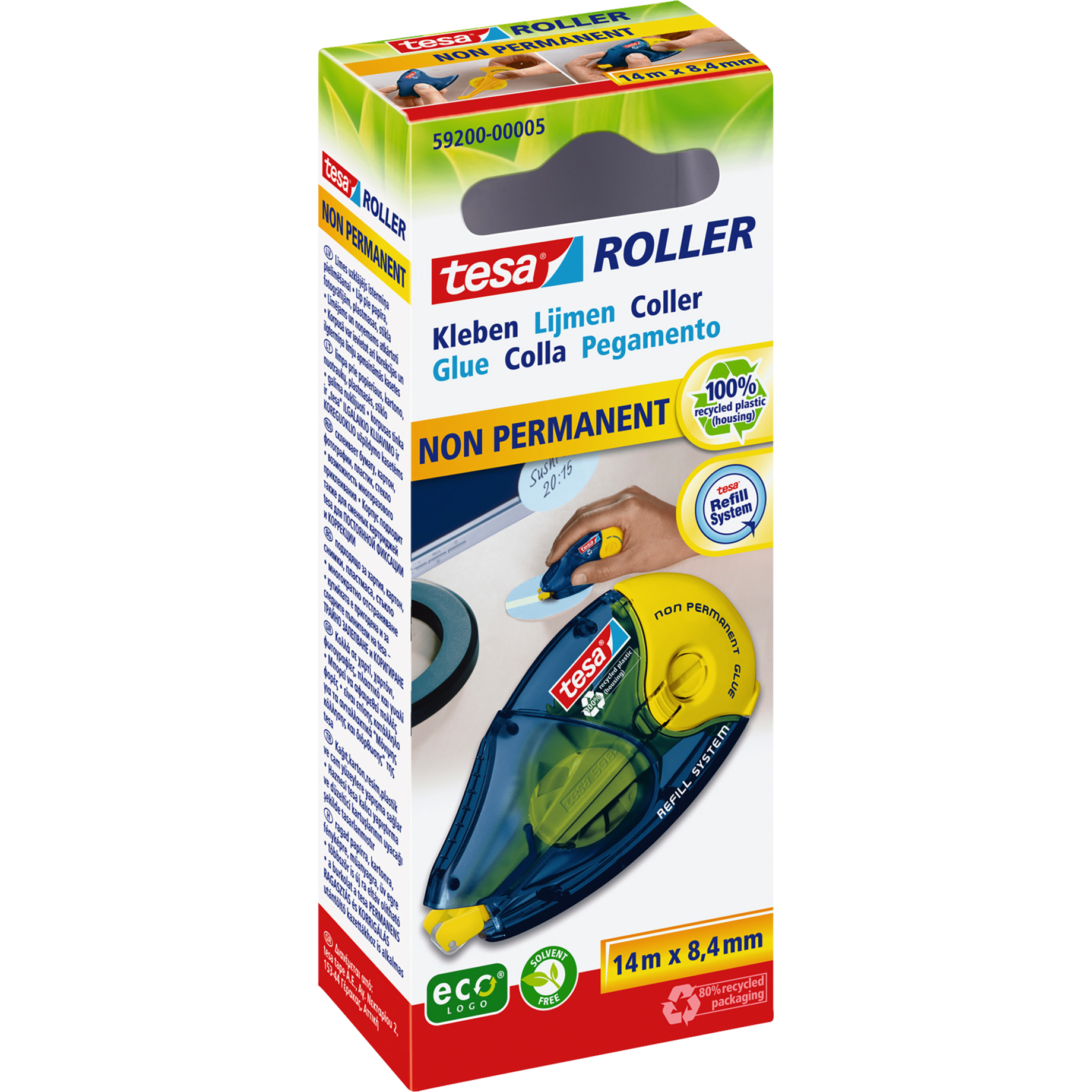 Kleberoller ecoLogo® - wieder ablösbar