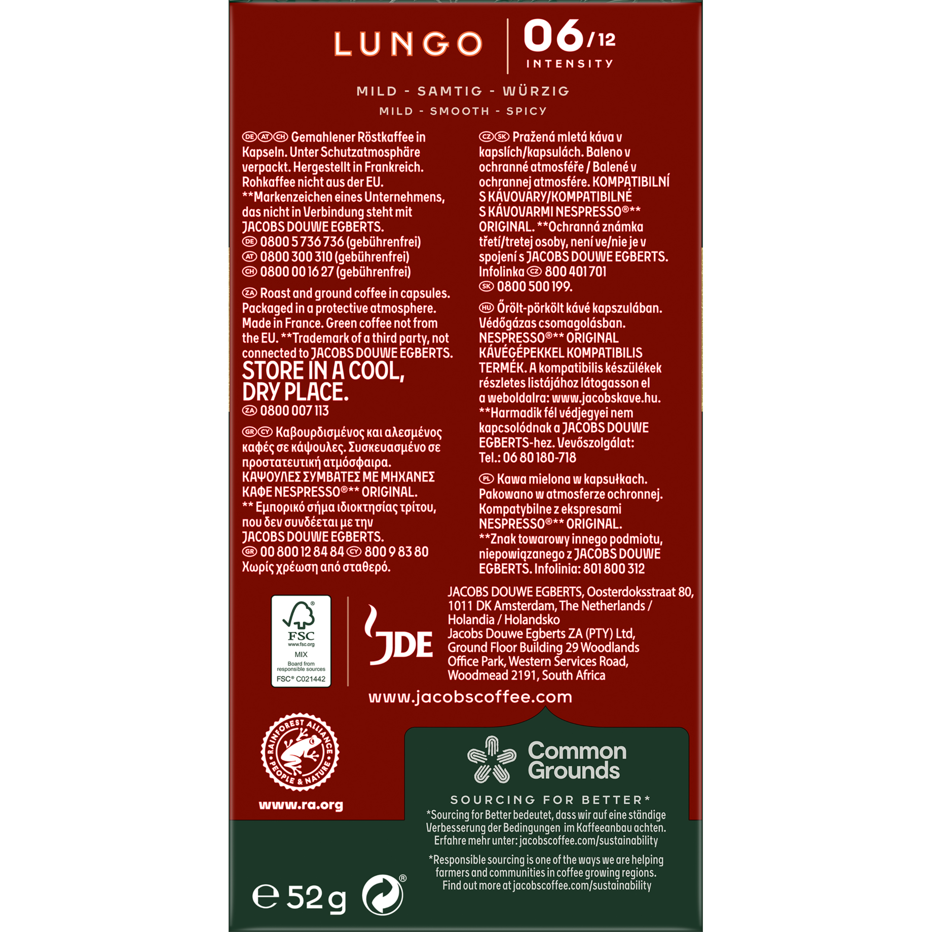 Kaffeekapsel Lungo Classico 6